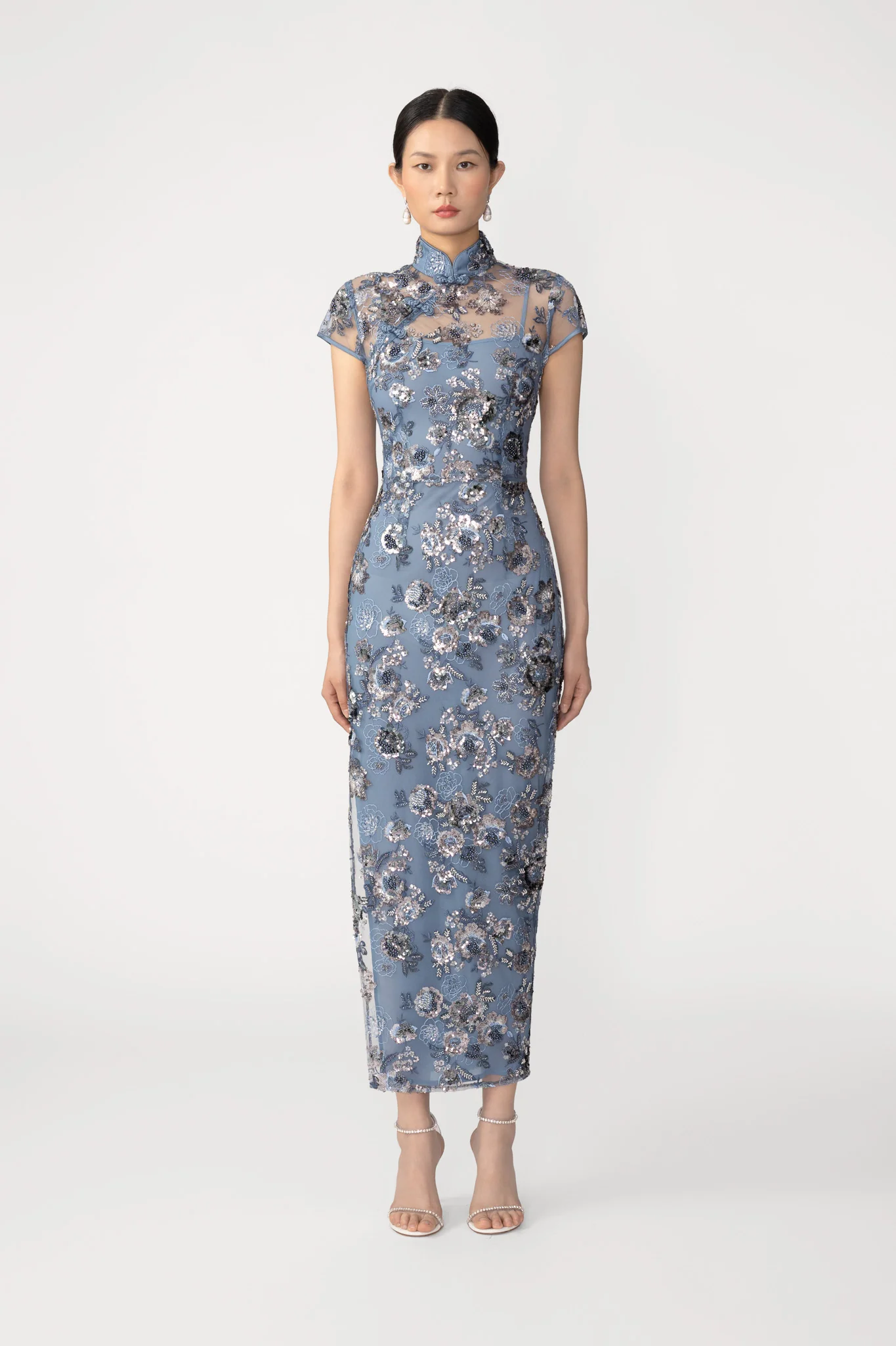 Adriana Embroidered Midi Dress - Image 3