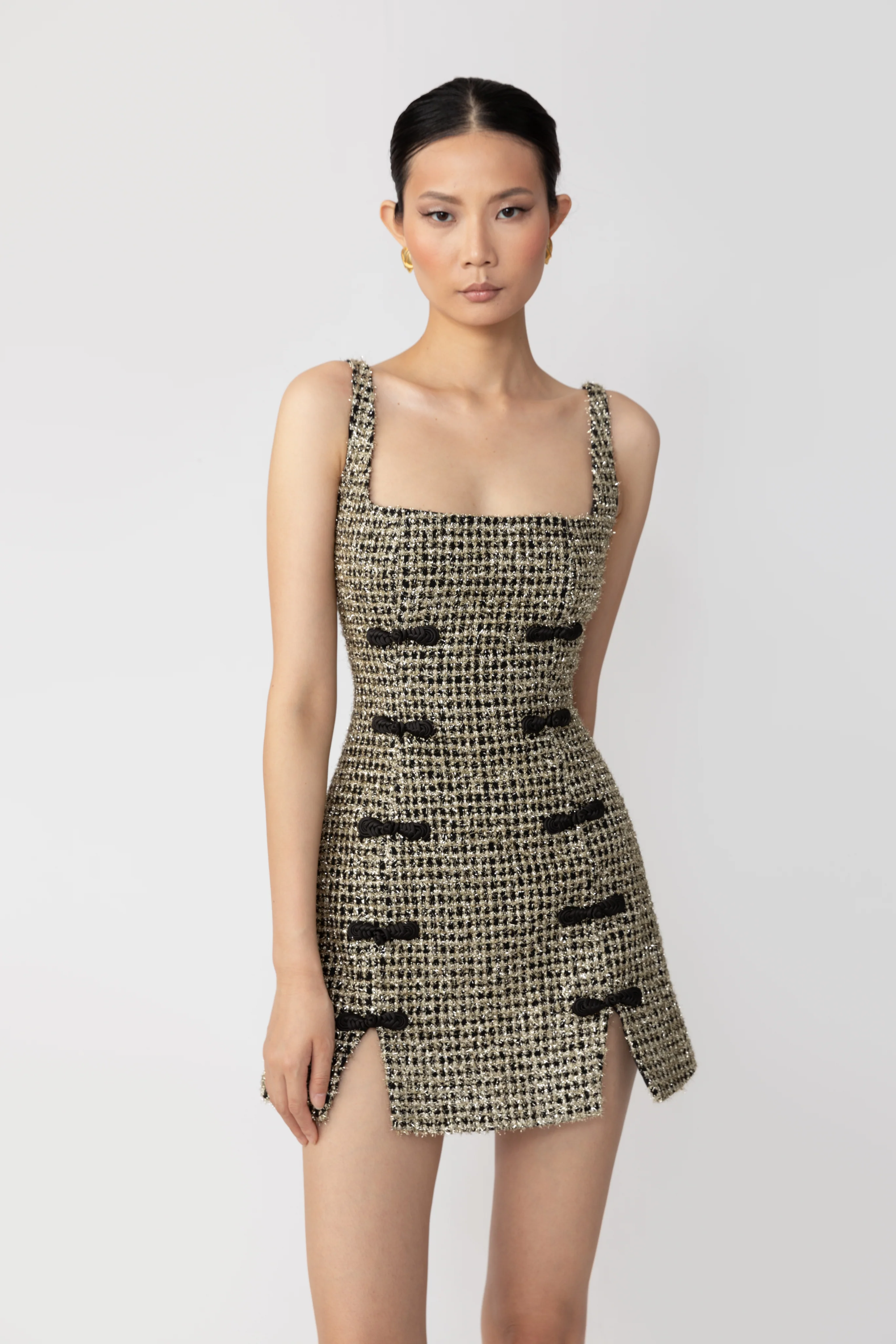 Aidan Tweed Mini Dress - Image 4