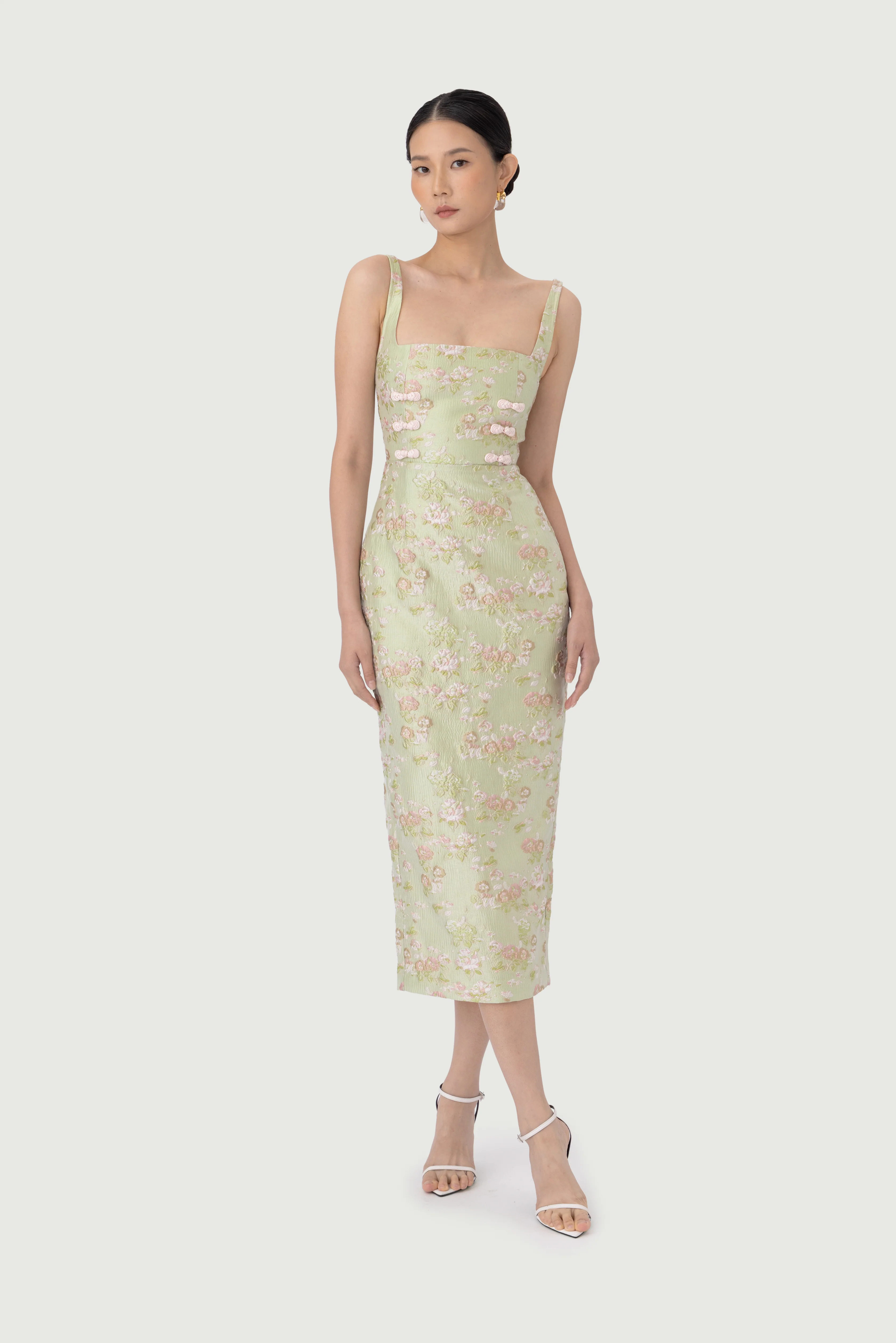 Alice Brocade Midi Dress