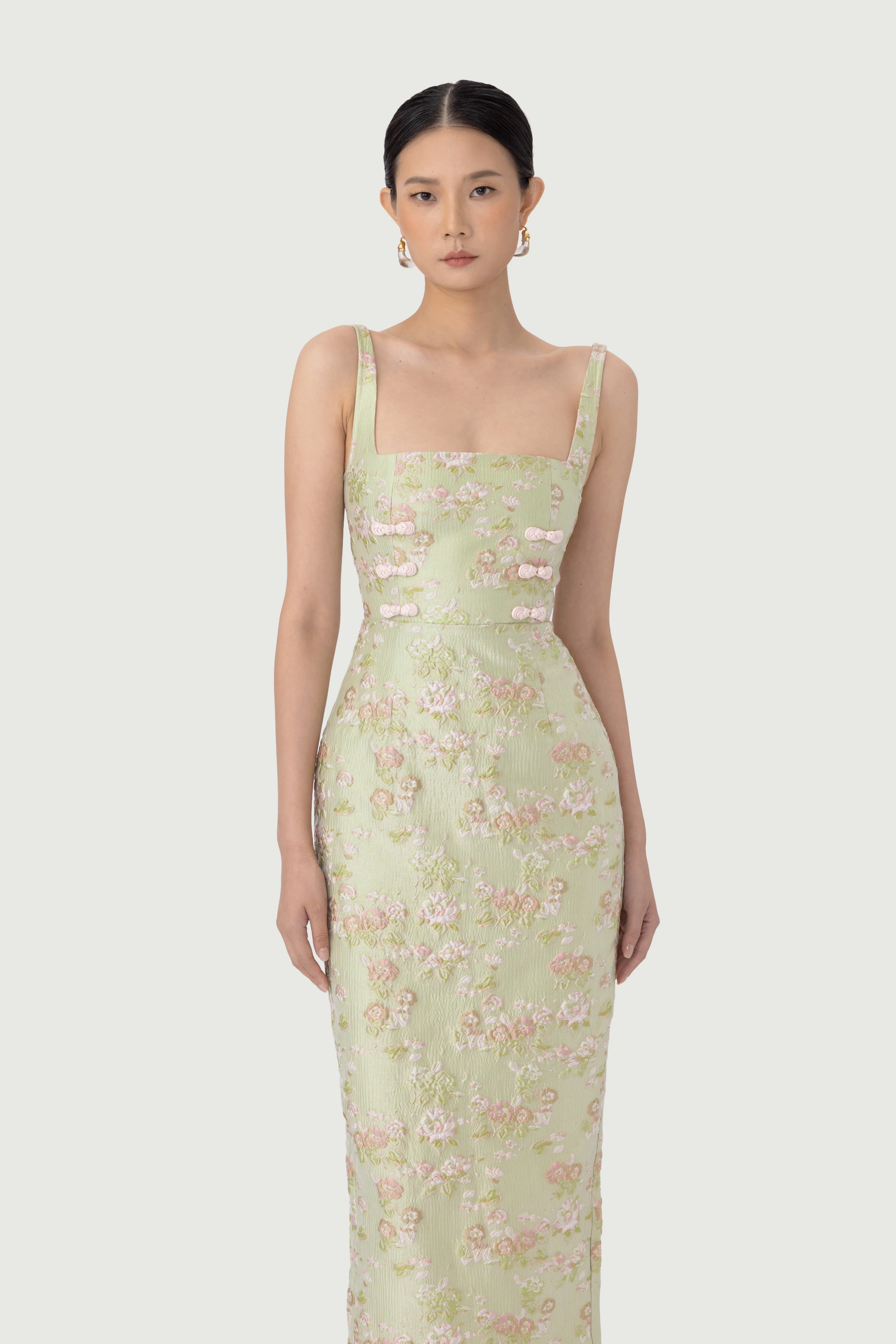 Alice Brocade Midi Dress - Image 2