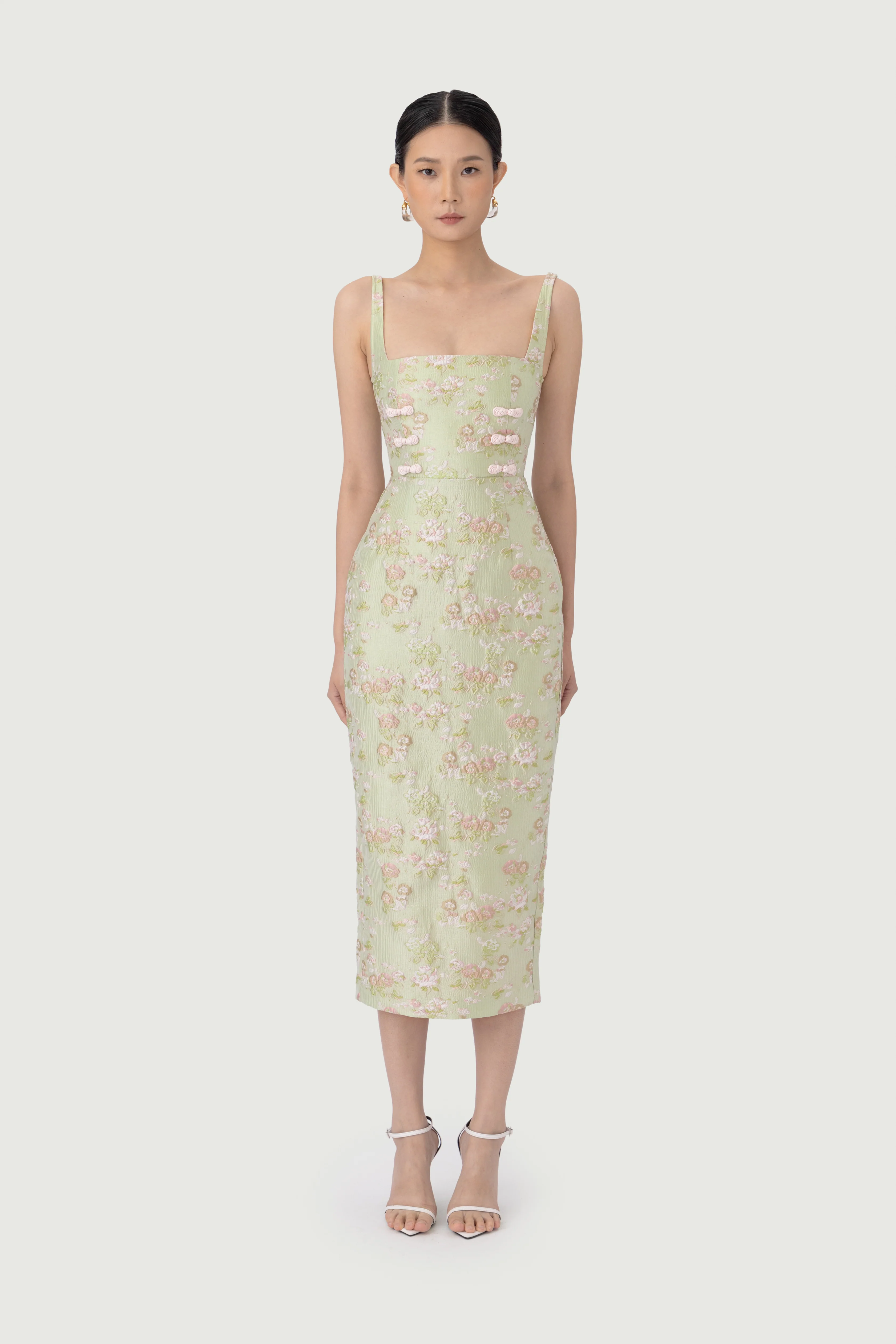 Alice Brocade Midi Dress - Image 3