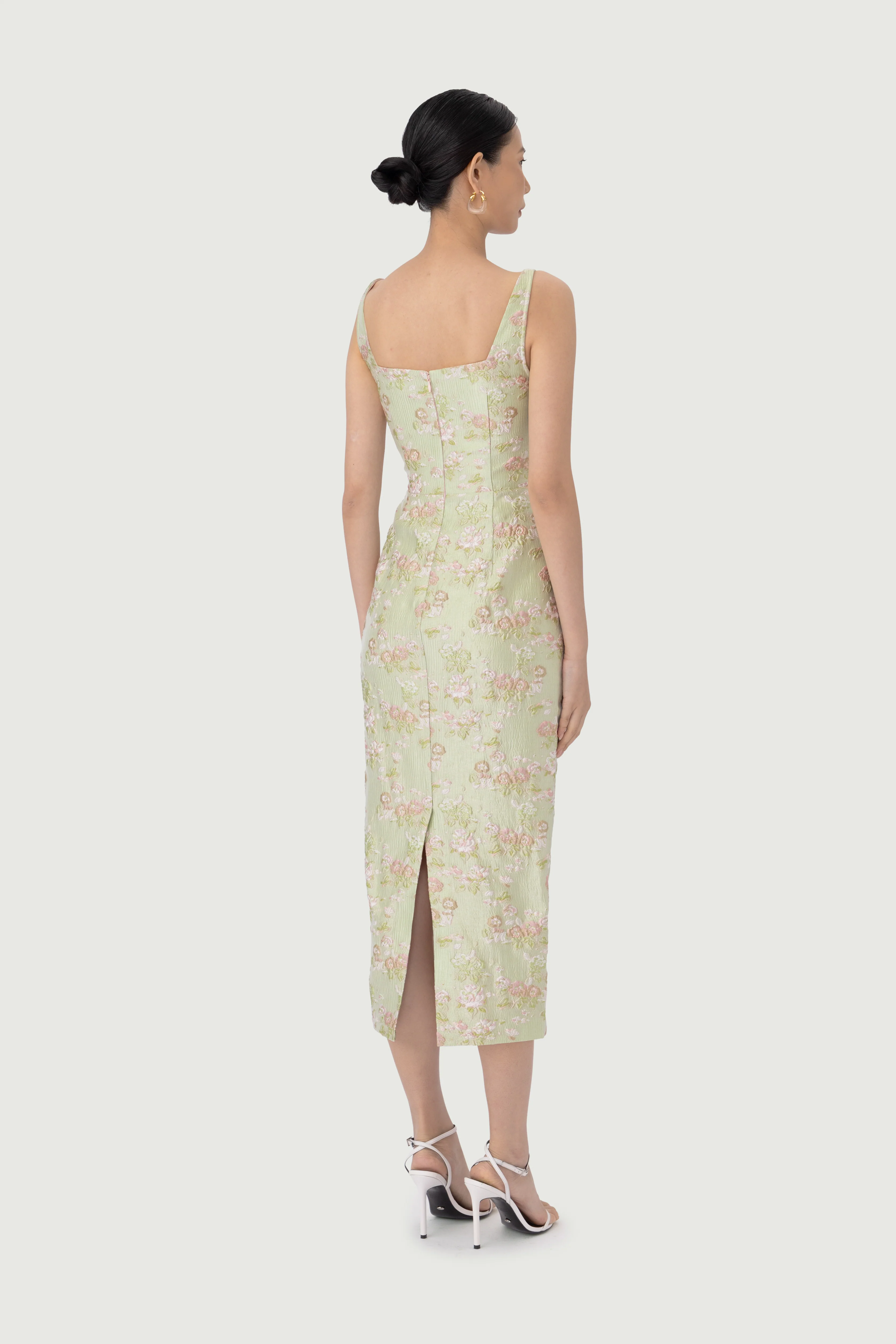 Alice Brocade Midi Dress - Image 4