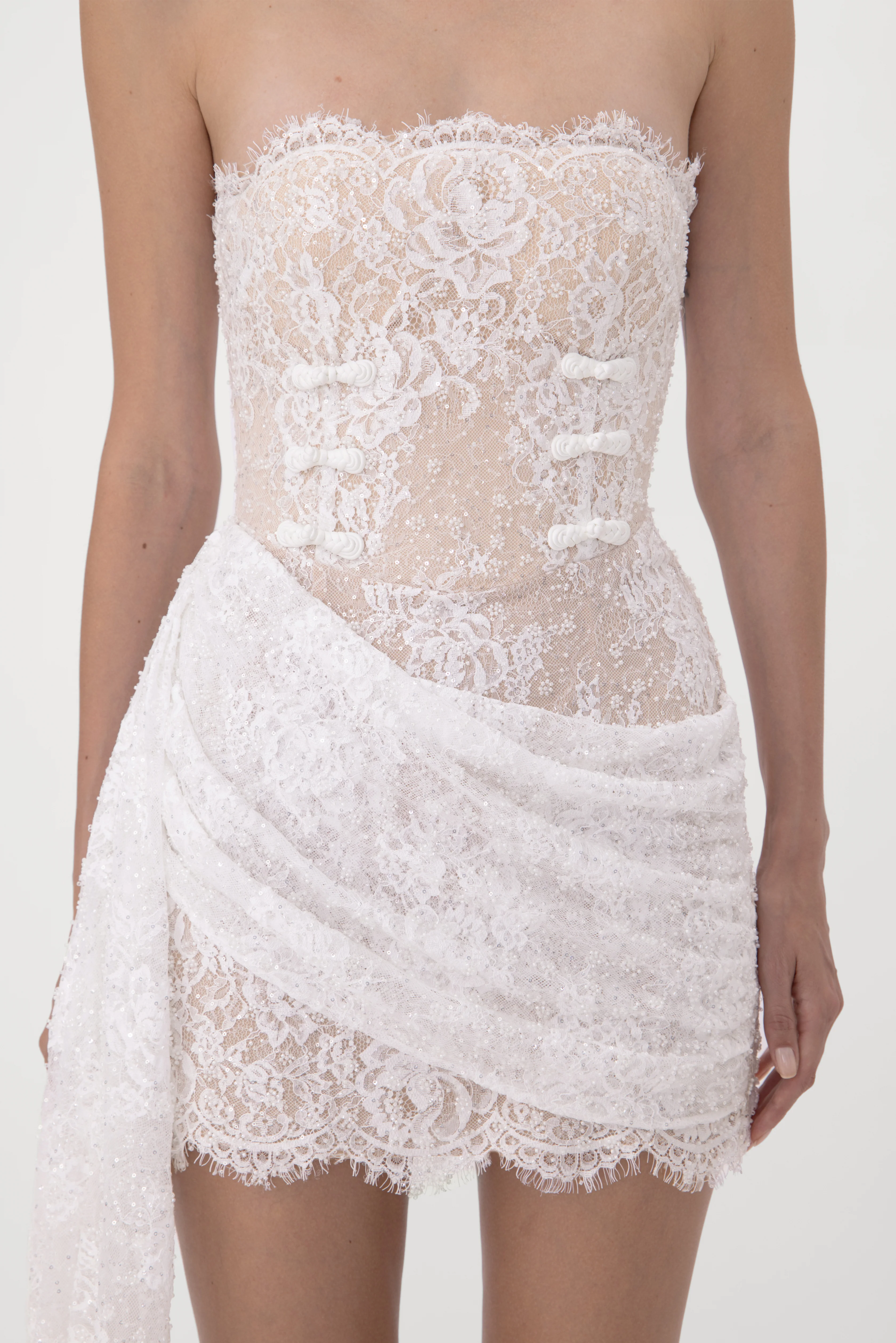 Amelita Lace Mini Dress - Image 5