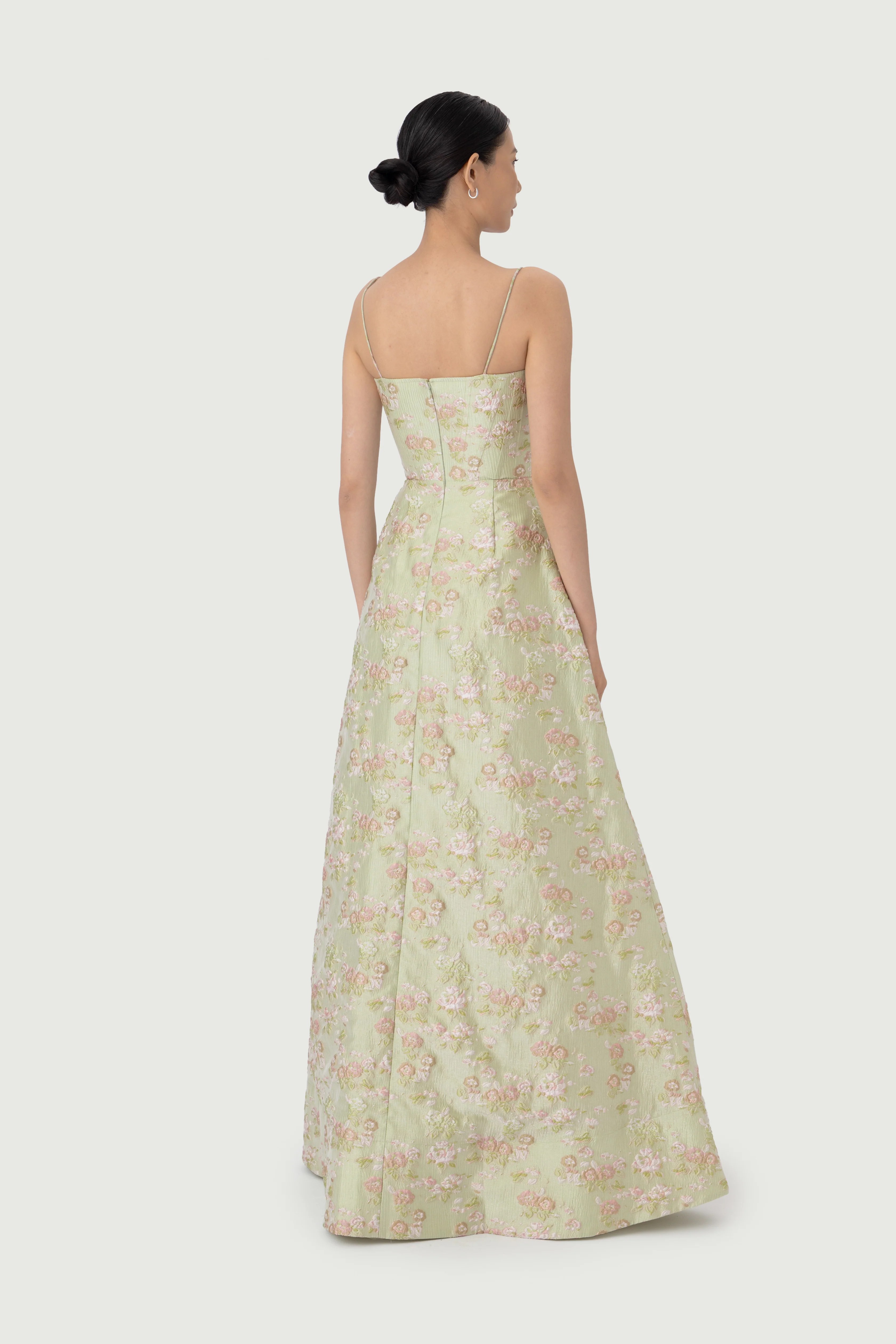 Andrea Brocade Gown - Image 4