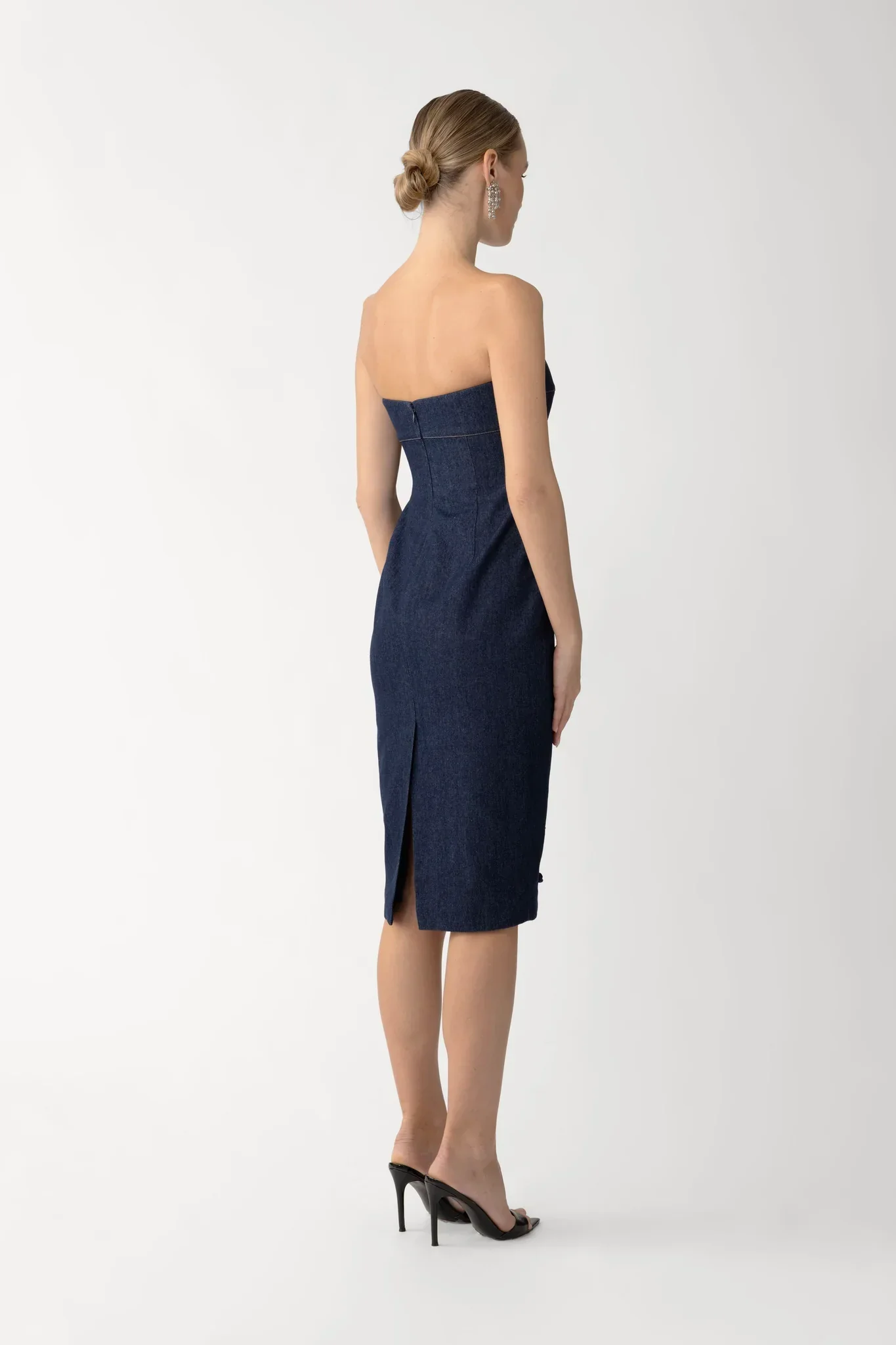 Brooklyn Denim Midi Dress - Image 4