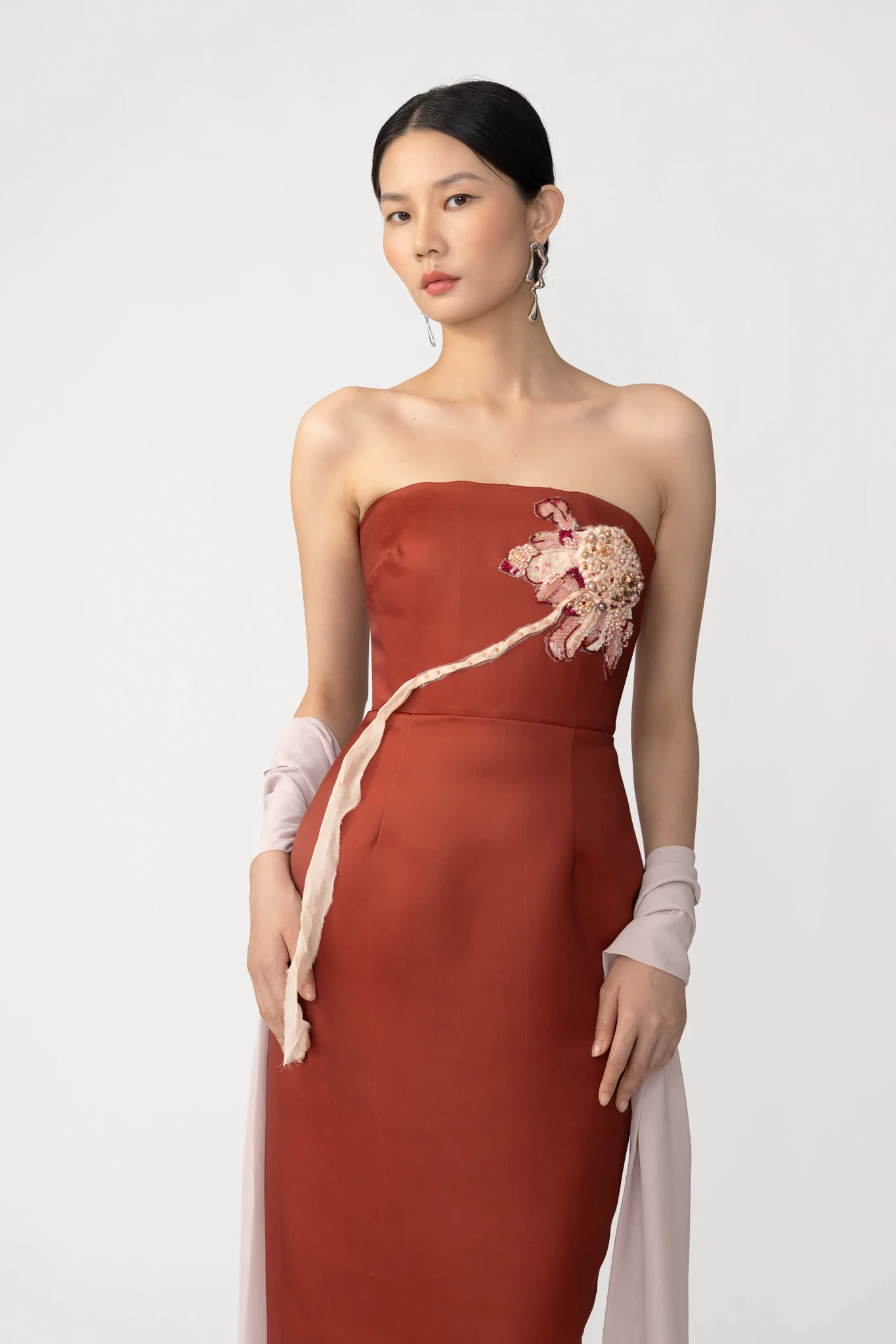 Cherrie Satin Gown - Image 2