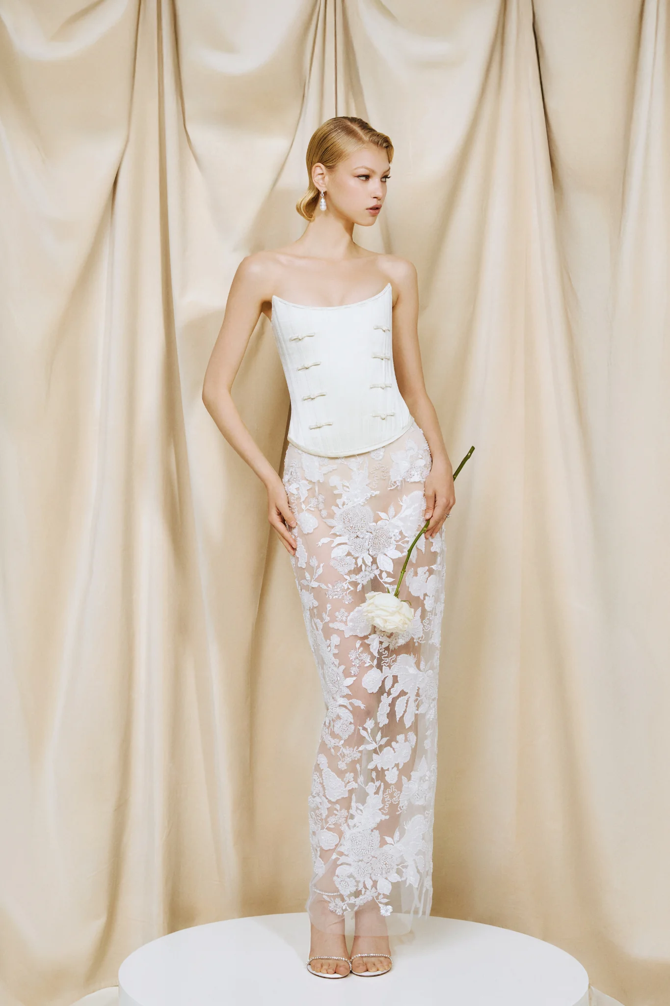 Della Satin Corset Top - Image 2