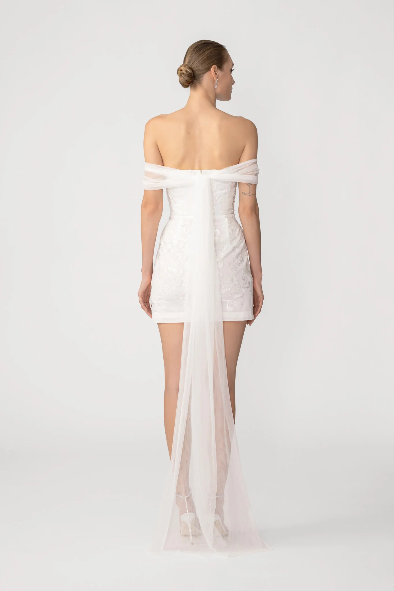 Freya Embroidered Mini Dress - Image 4