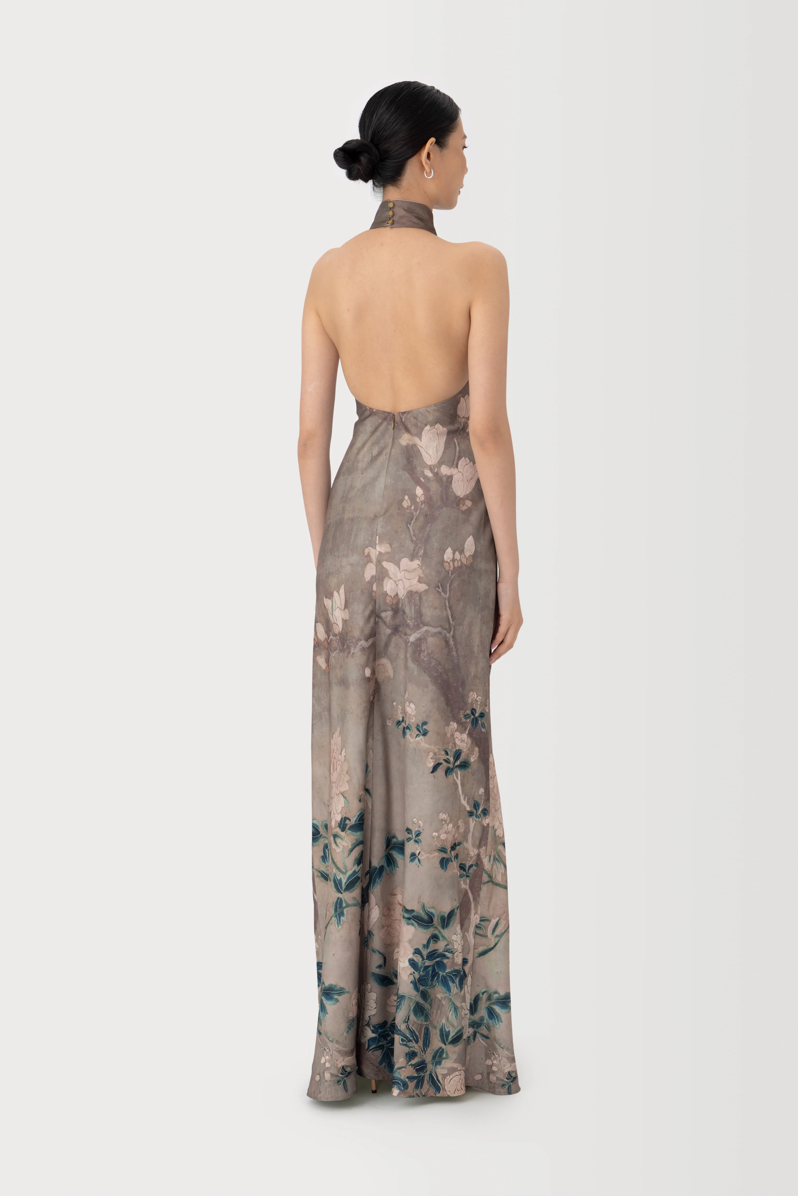 Gillian Satin Maxi Dress - Image 4
