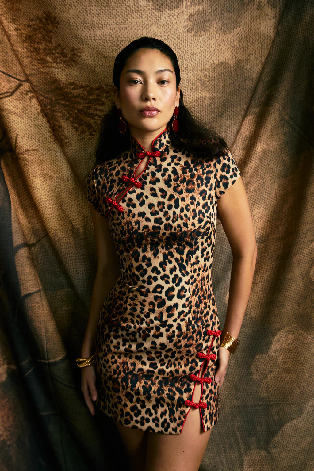 Iris Print Mini Dress - Image 2