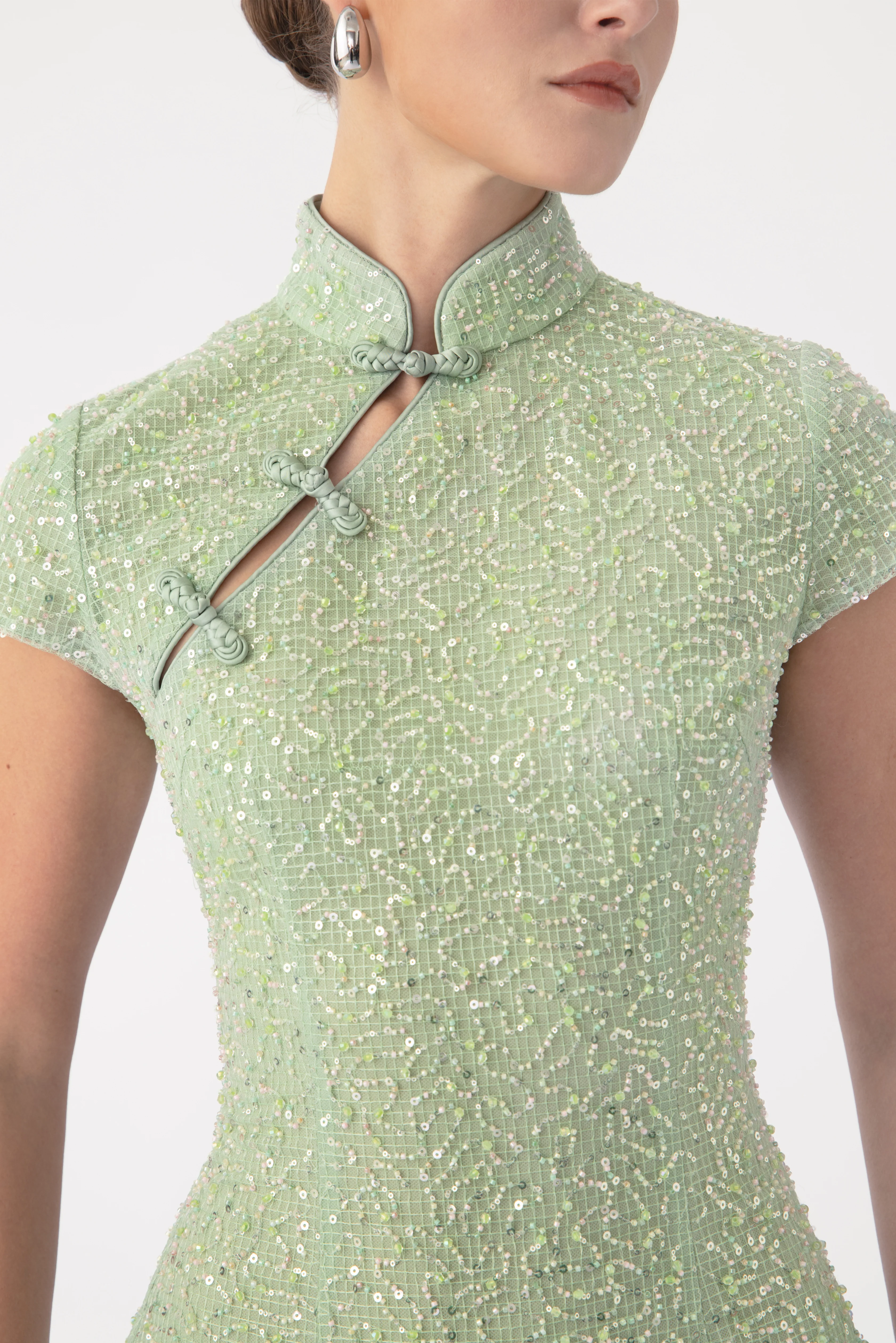 Jada Beaded Mini Dress - Image 4