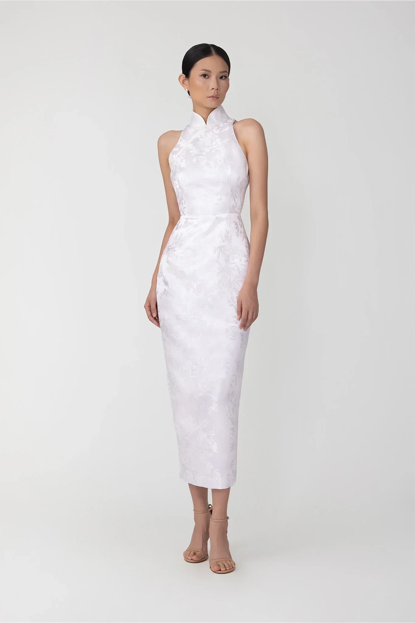 Jill Chinese Jacquard Pencil Dress - Image 4