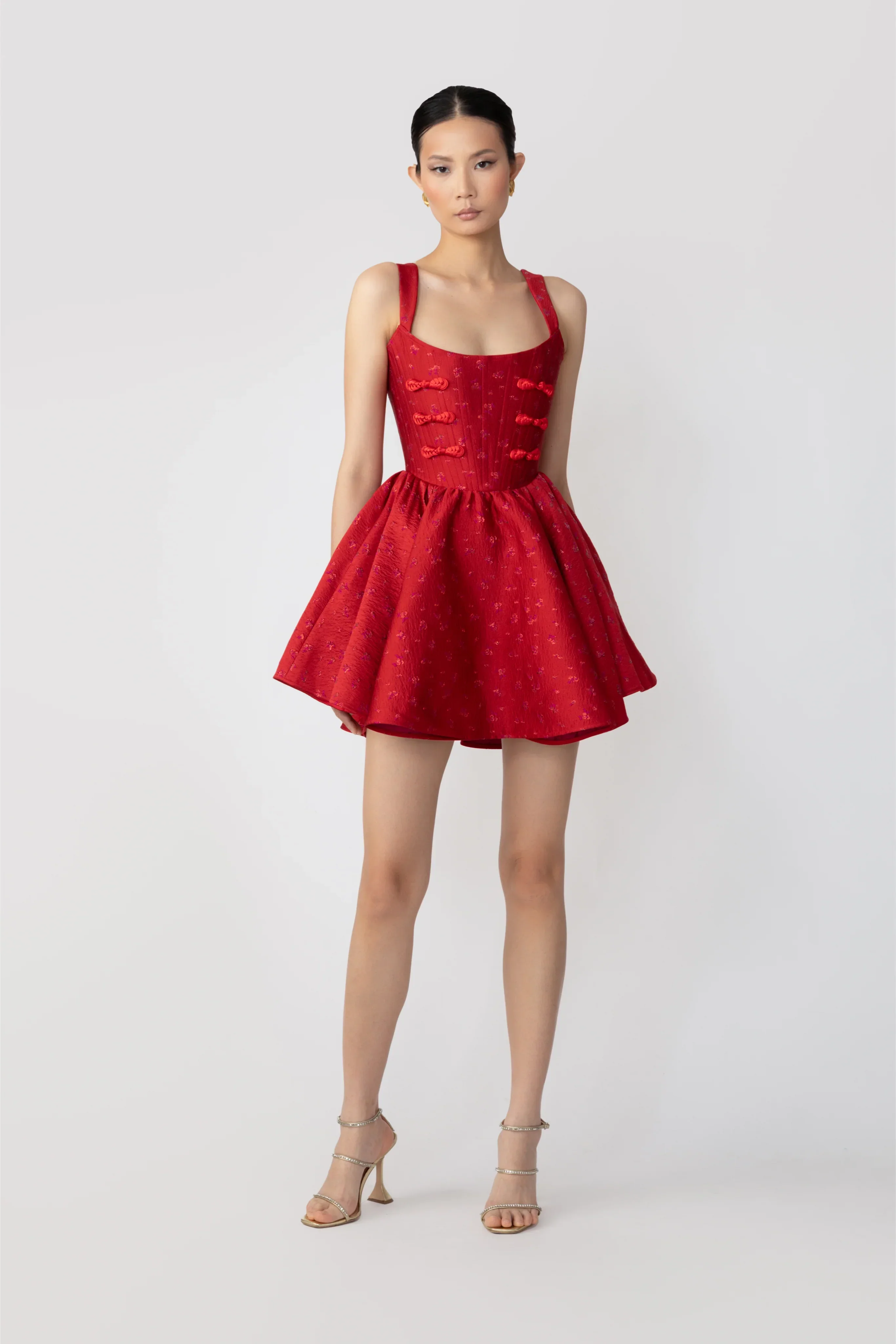 Jolie Jacquard Mini Dress - Image 4