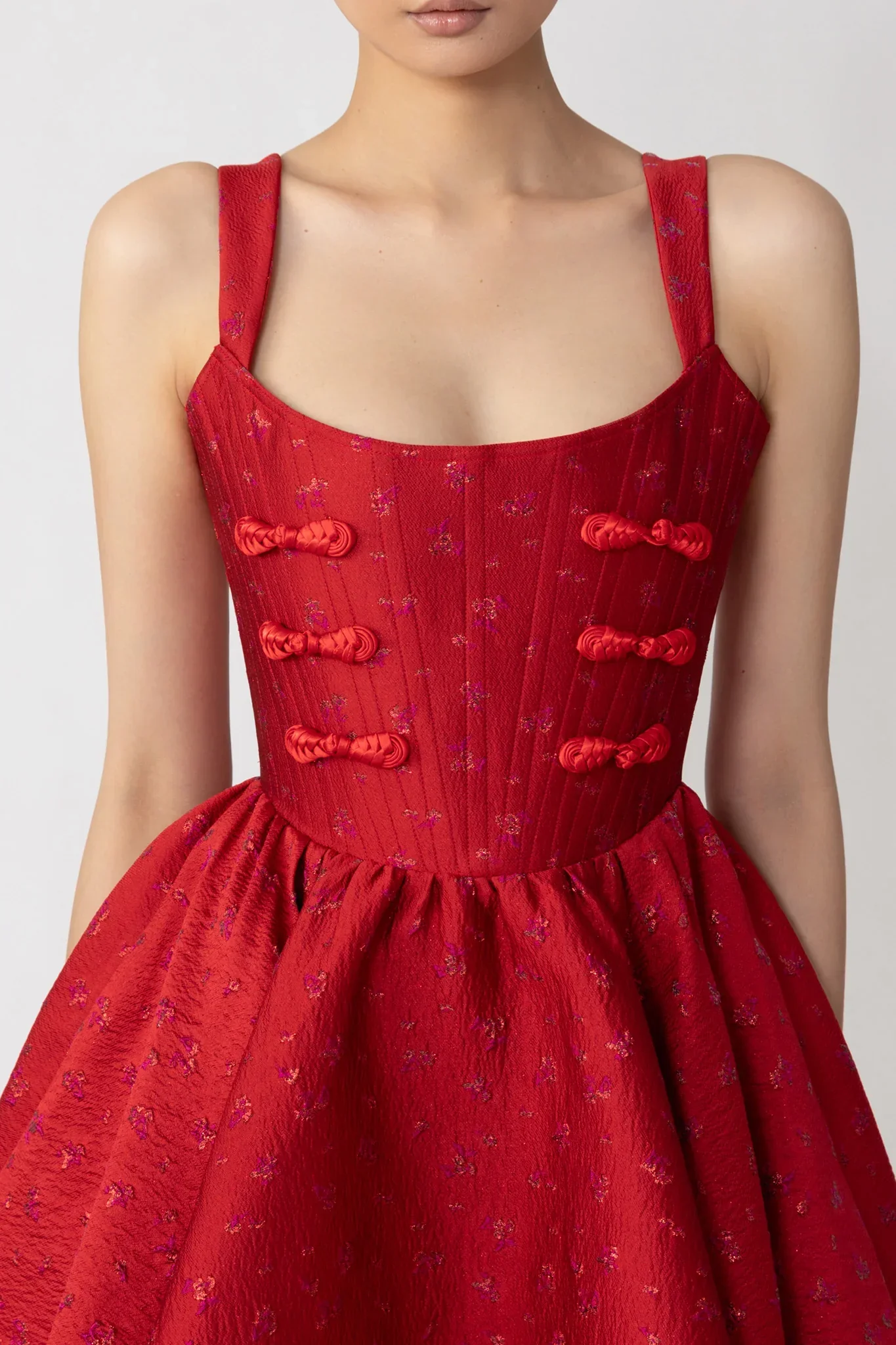 Jolie Jacquard Mini Dress - Image 5