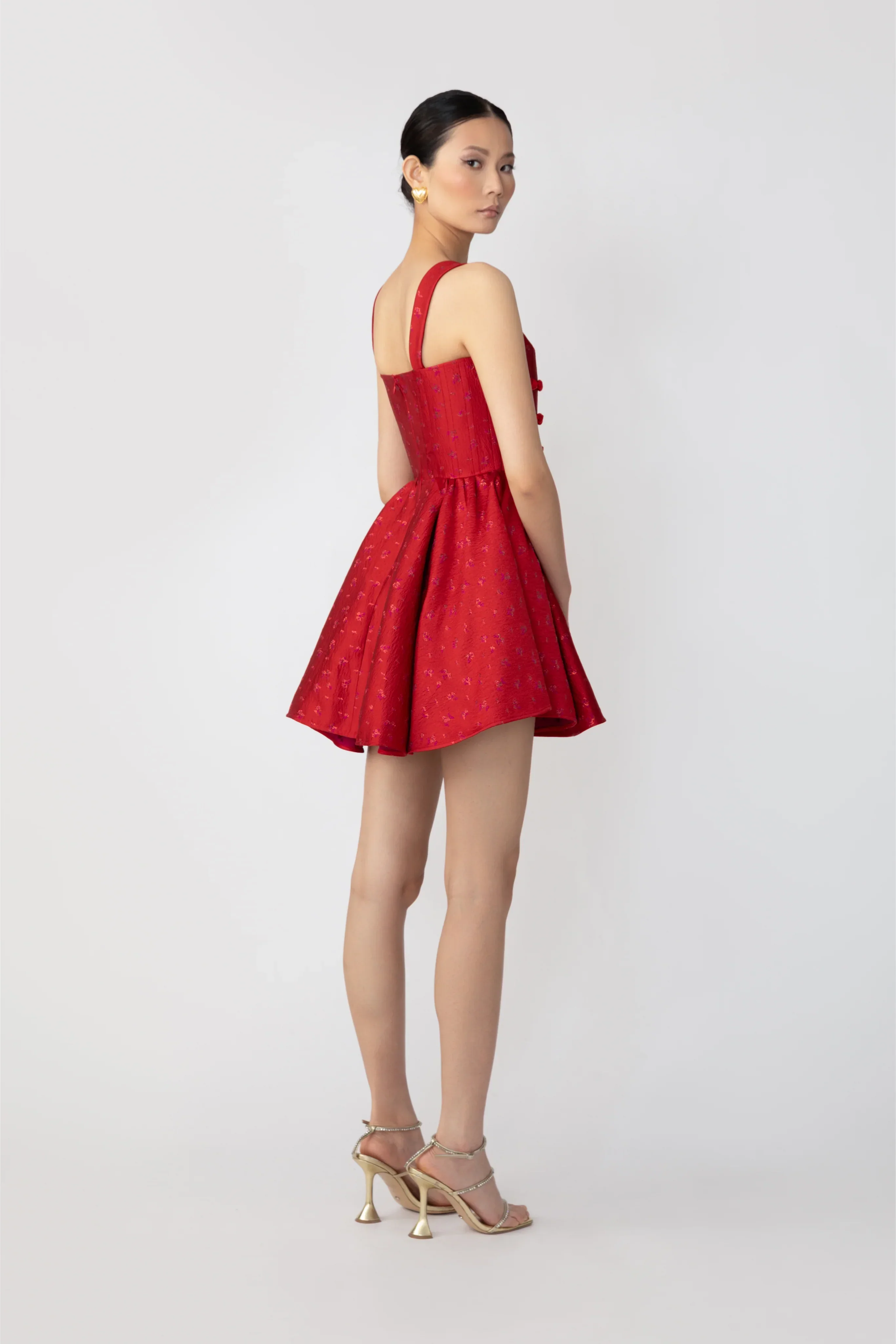 Jolie Jacquard Mini Dress - Image 6