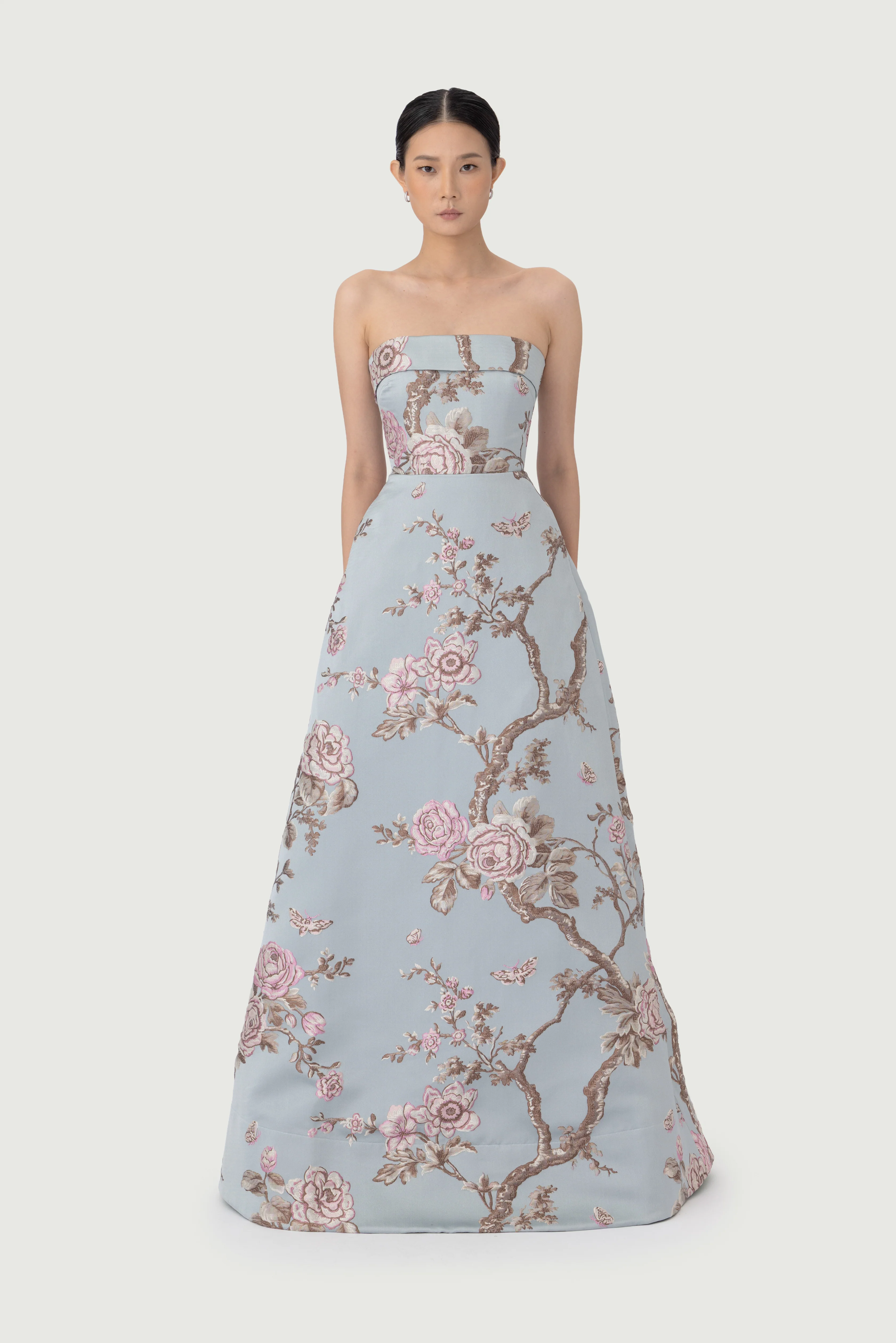 Jordana Brocade Gown - Image 2