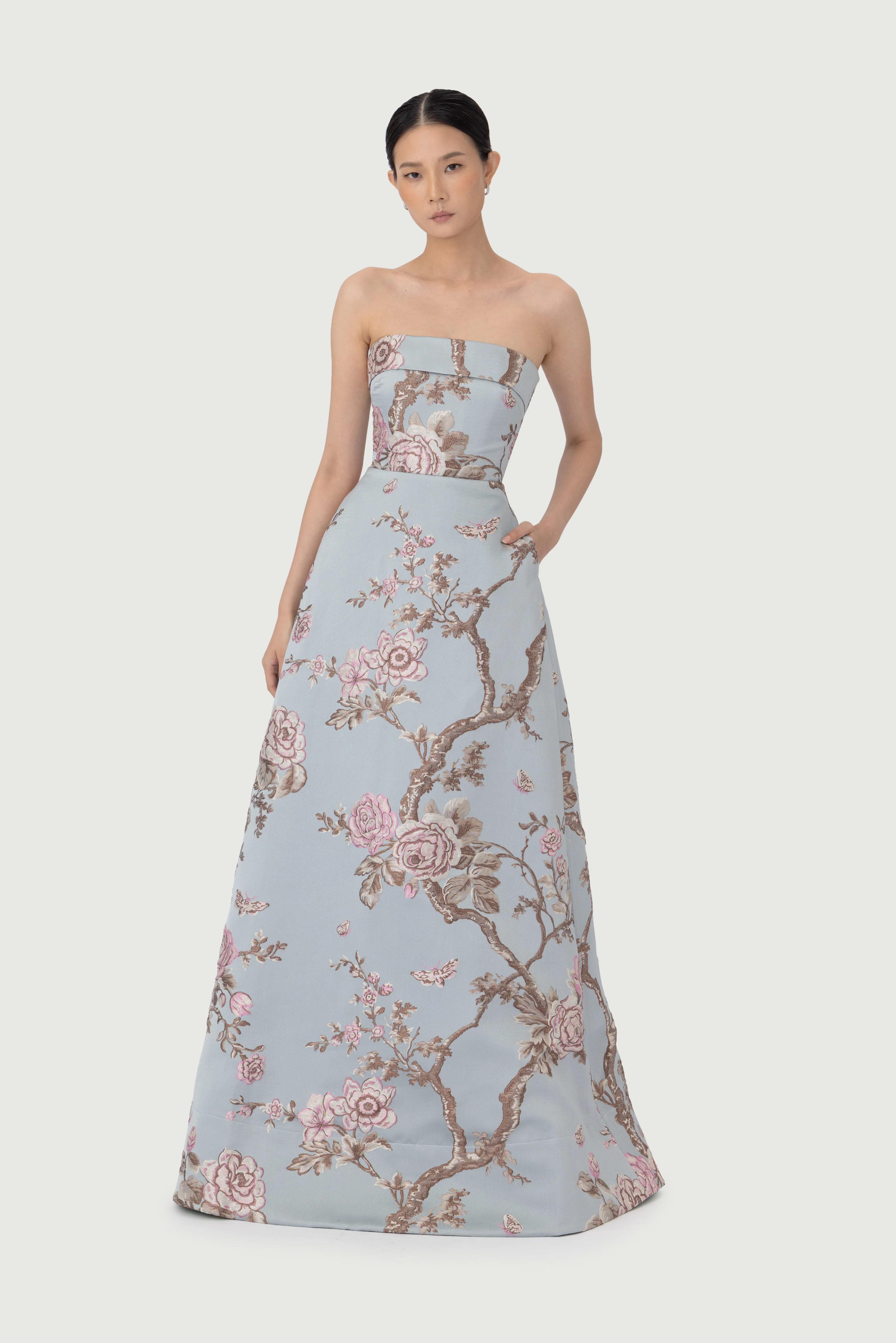 Jordana Brocade Gown - Image 3