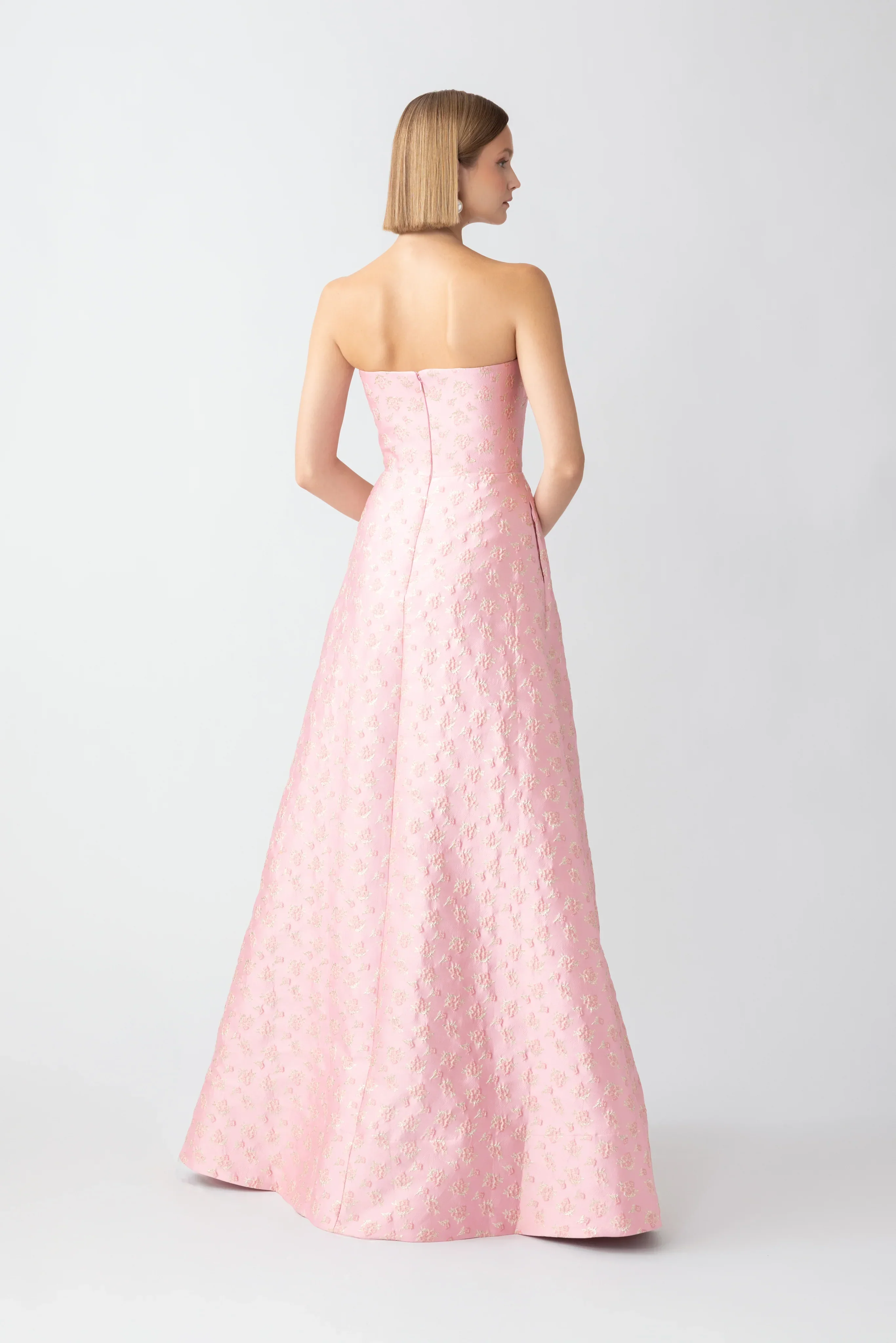 Jordana Jacquard Gown - Image 3