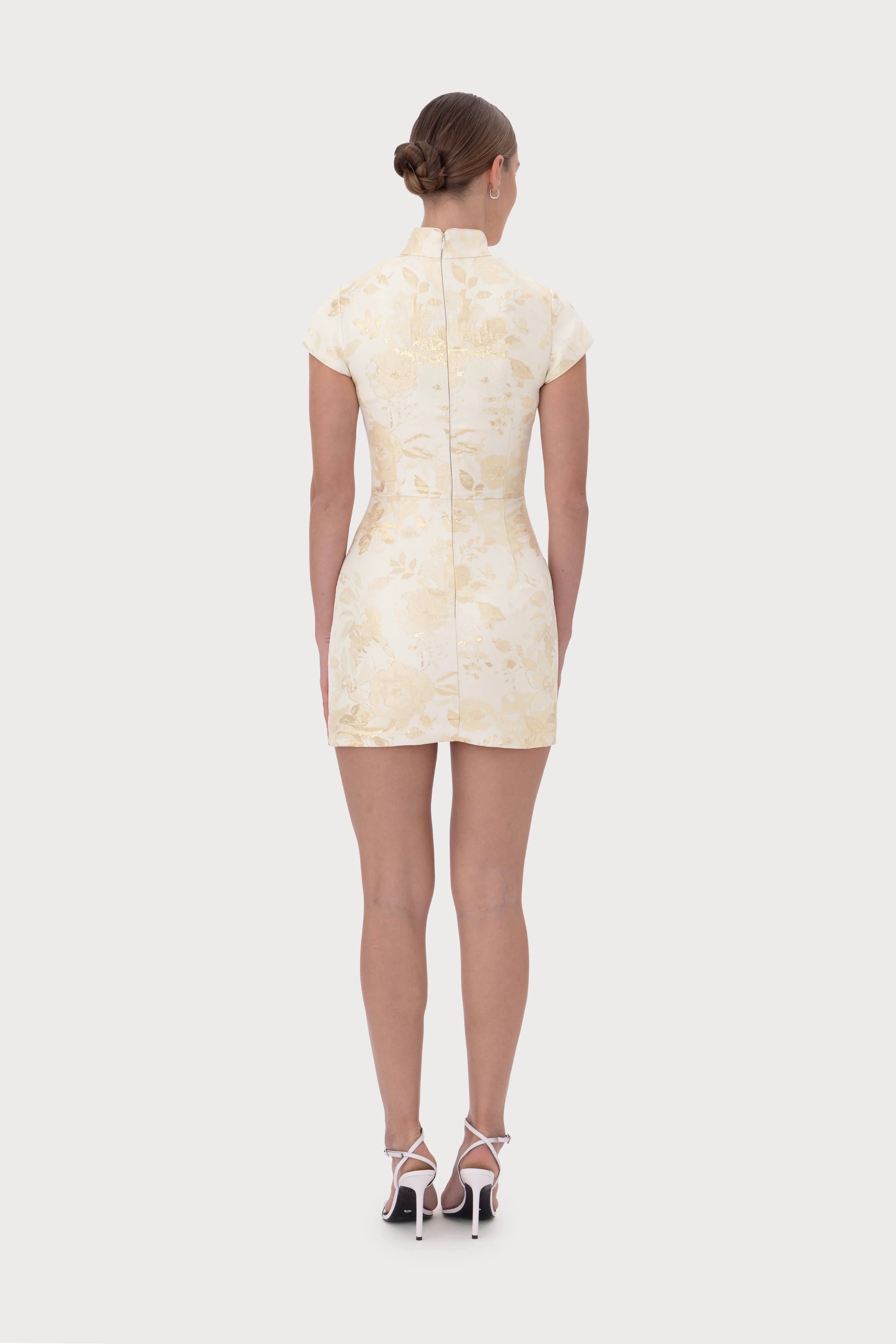 Kiana Jacquard Mini Dress - Image 4