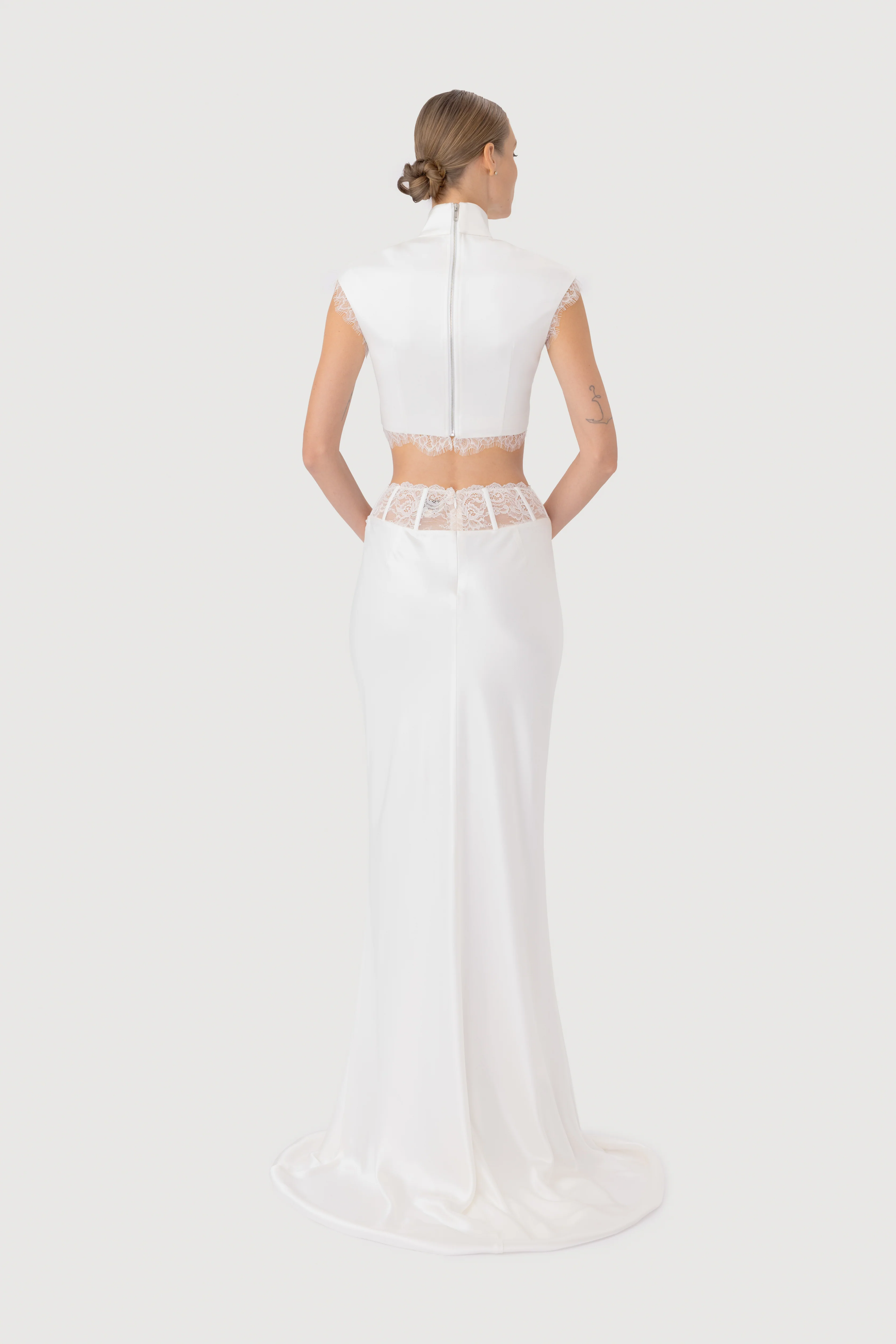Lila Satin Skirt - Image 3