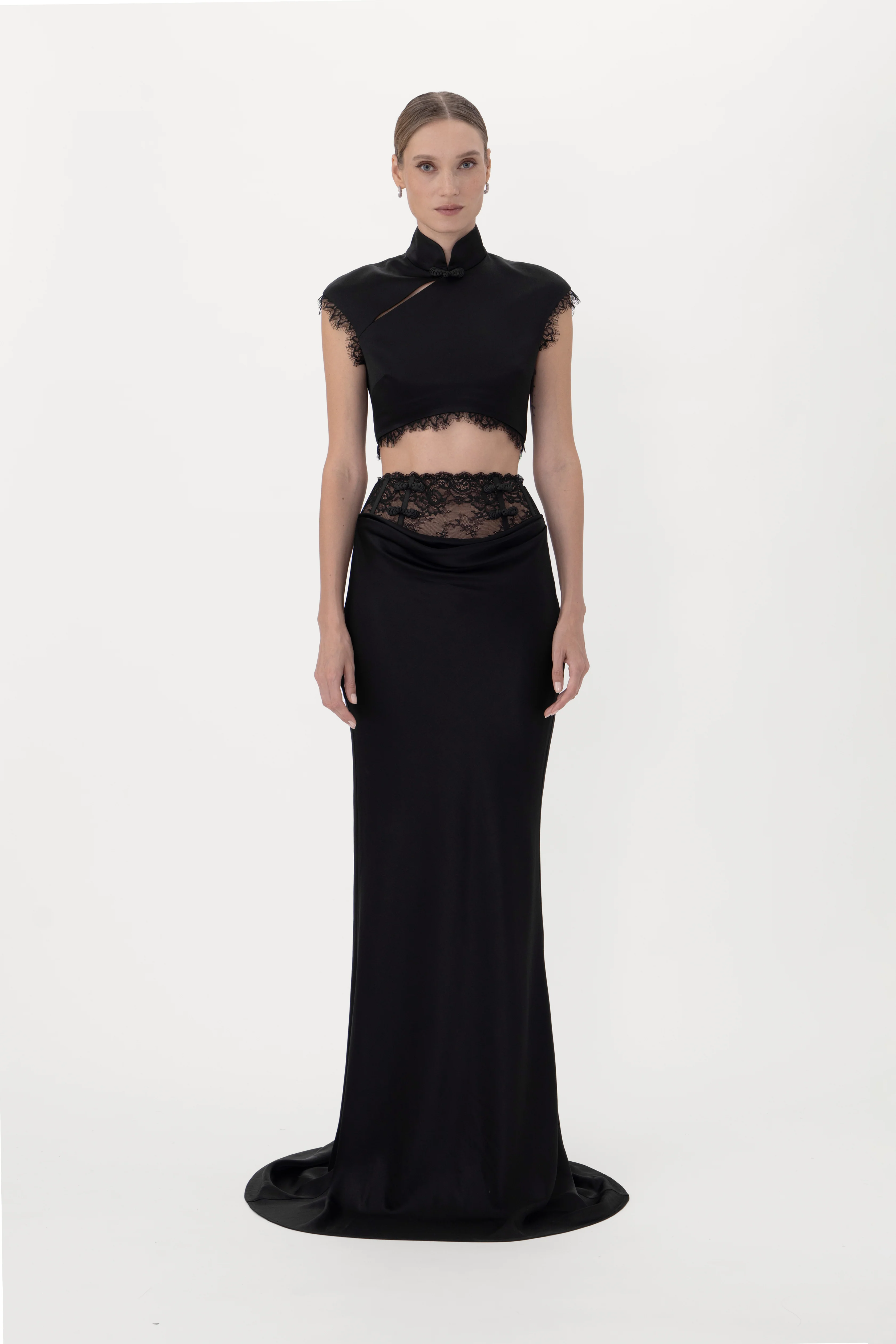 Lila Satin Top - Image 2
