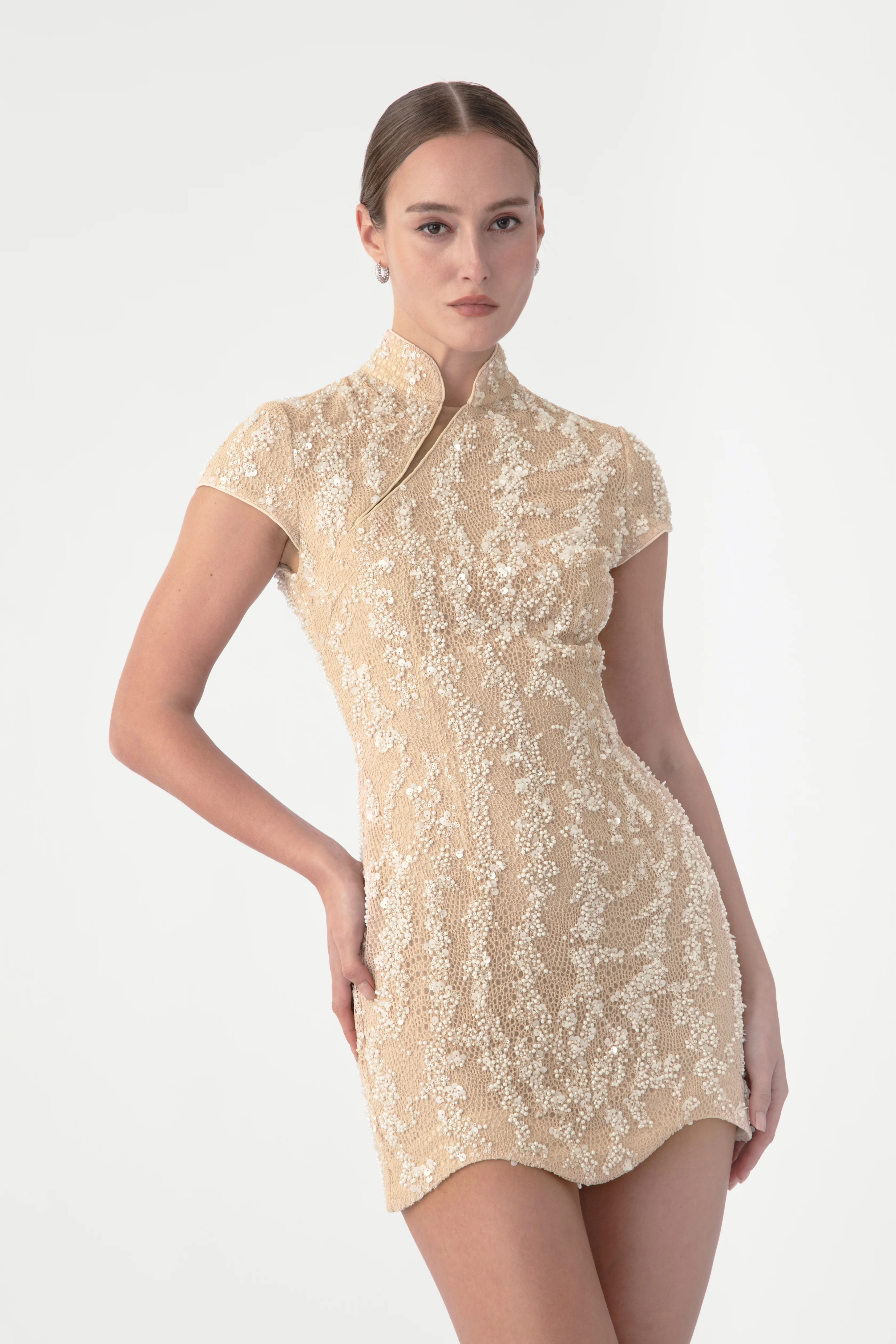 Lori Beaded Mini Dress - Image 3