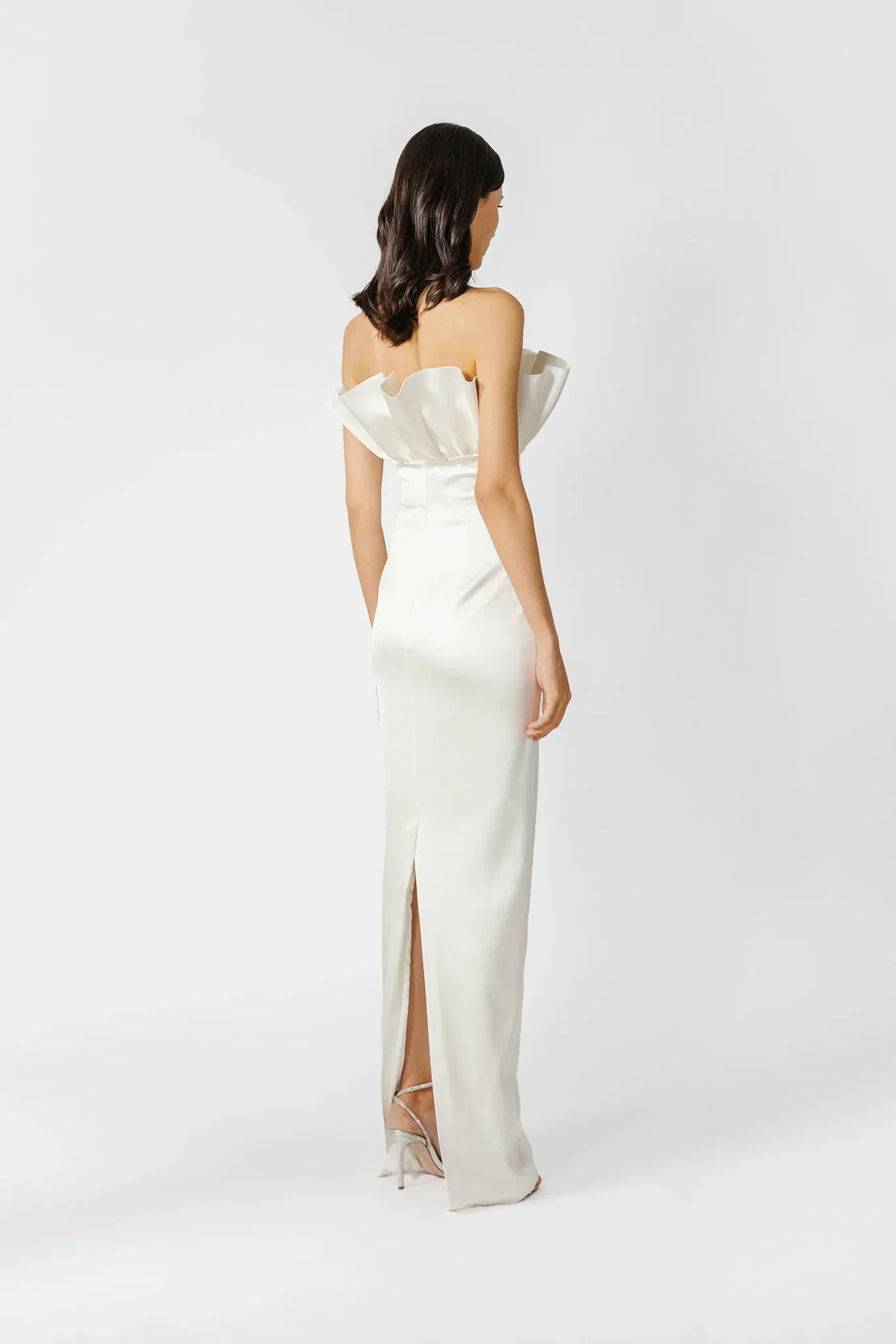 Noah Strapless Satin Gown - Image 4