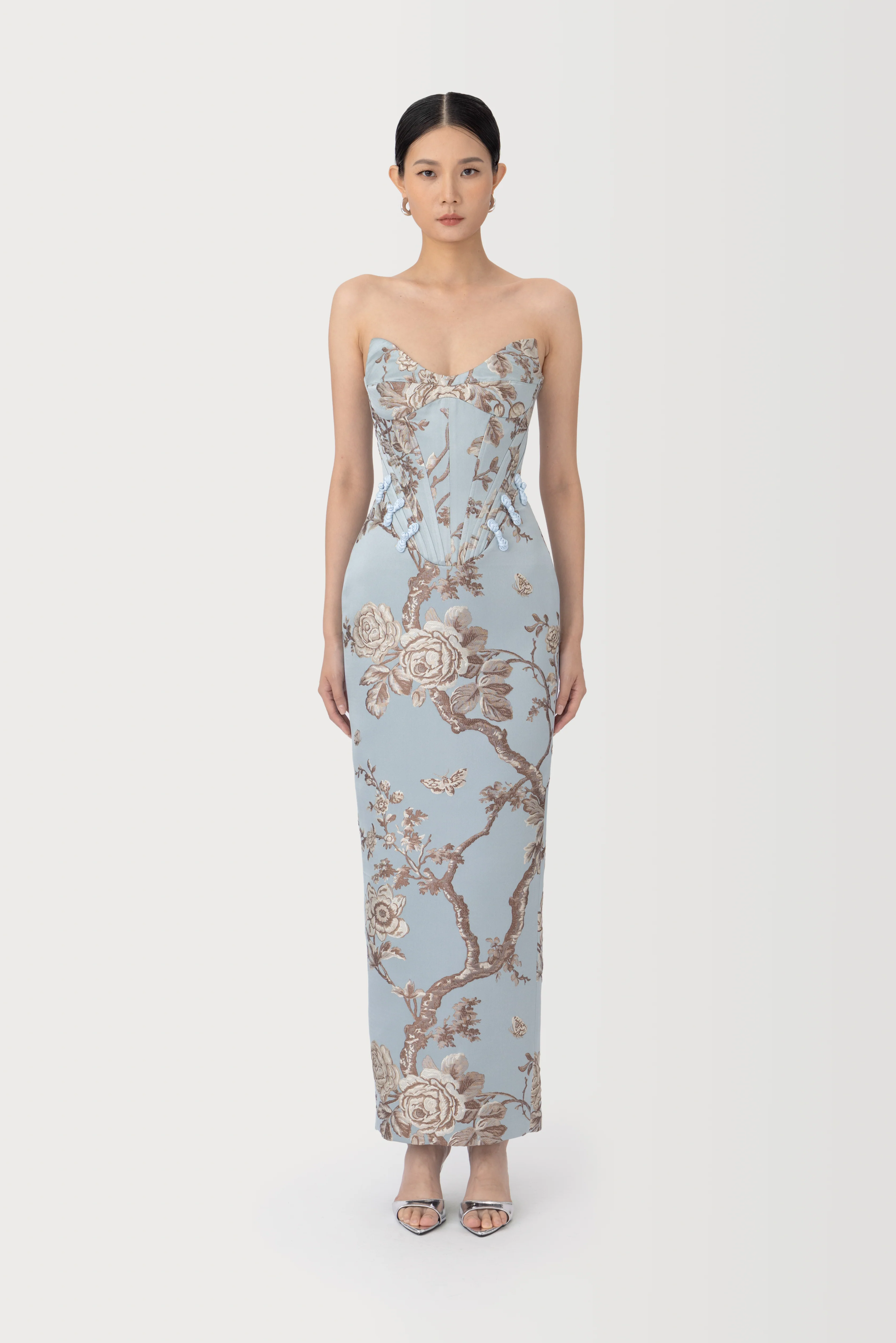 Novella Brocade Maxi Dress - Image 4