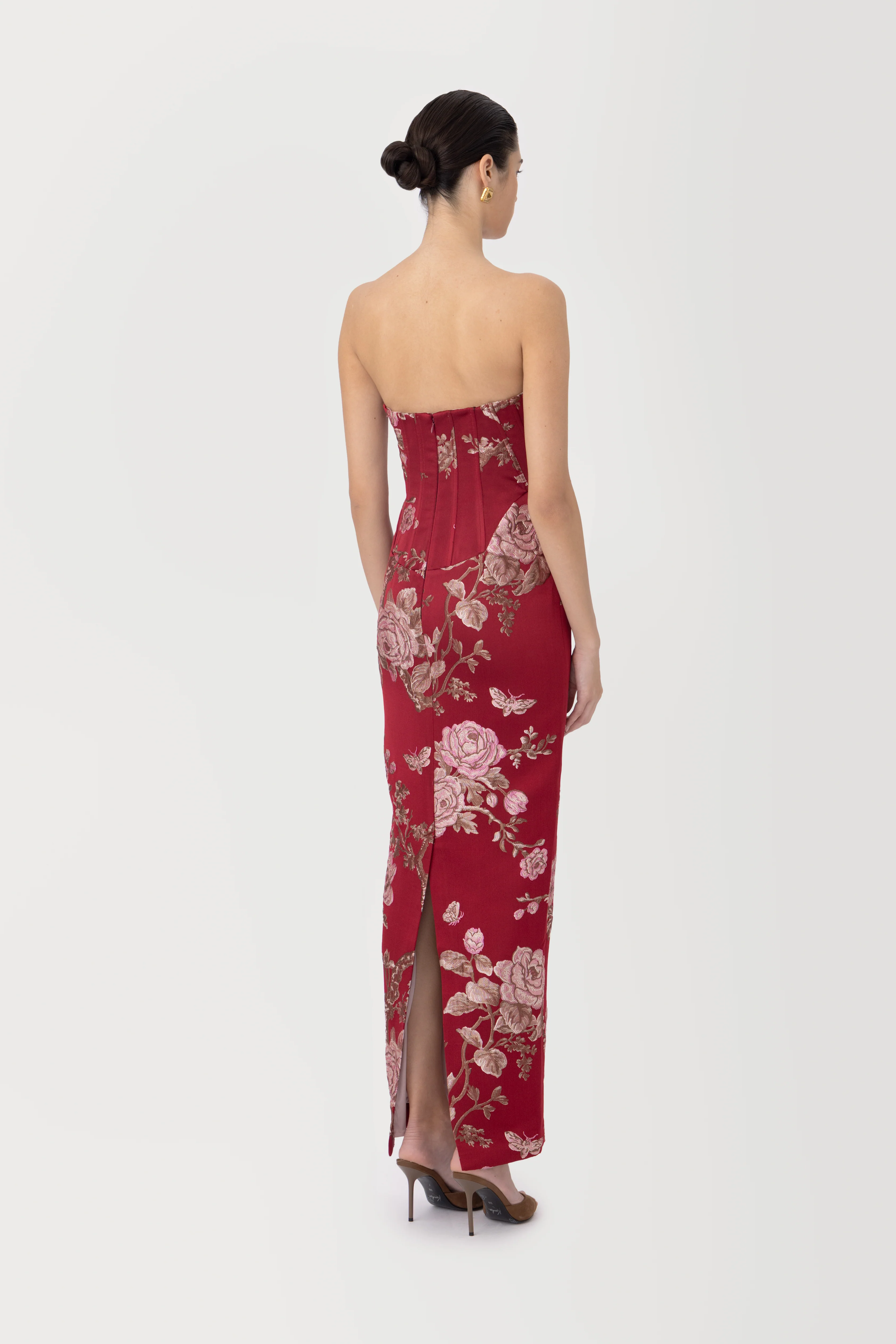 Novella Brocade Maxi Dress - Image 5