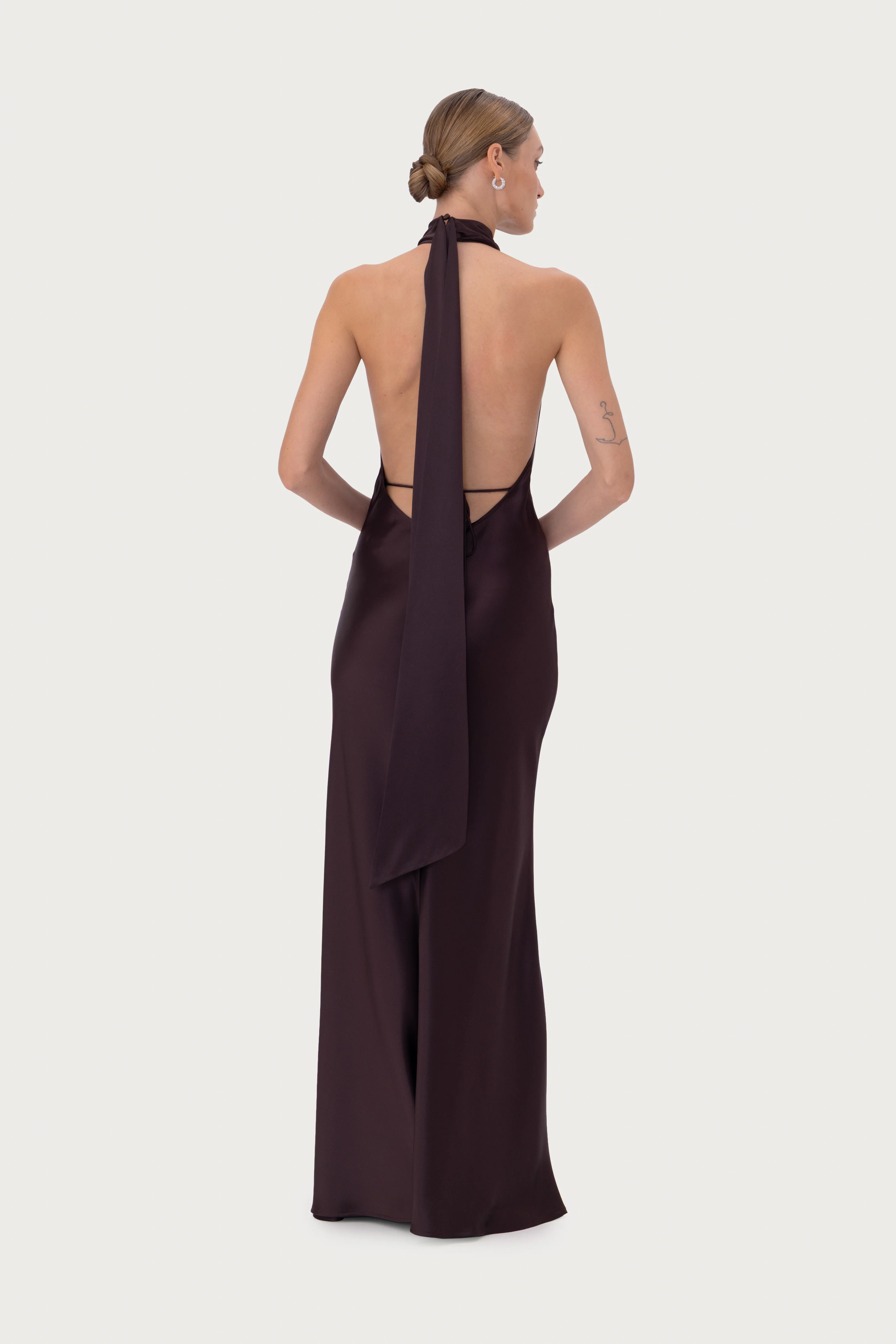 Pearl Satin Gown - Image 2
