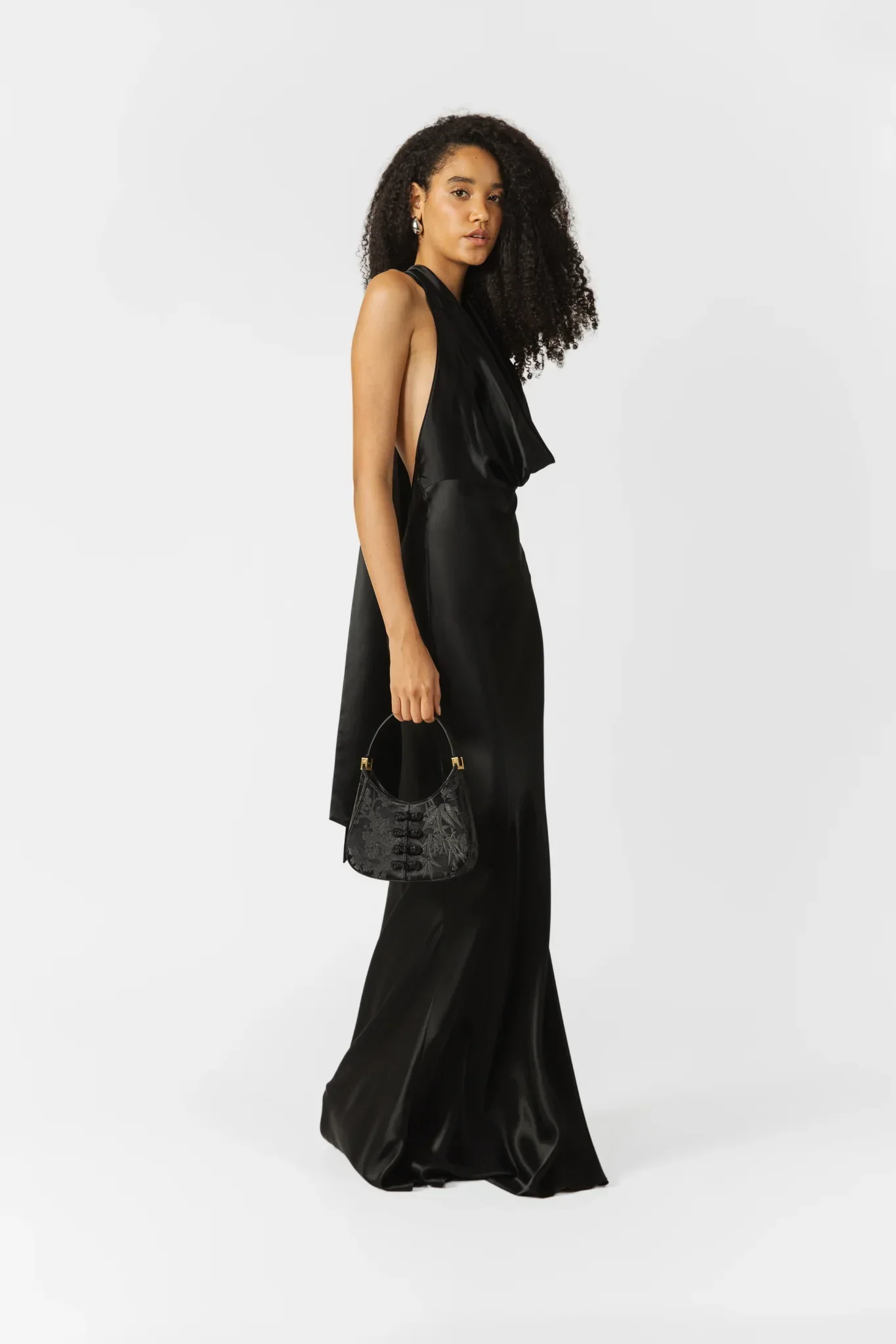 Pearl Satin Gown - Image 3