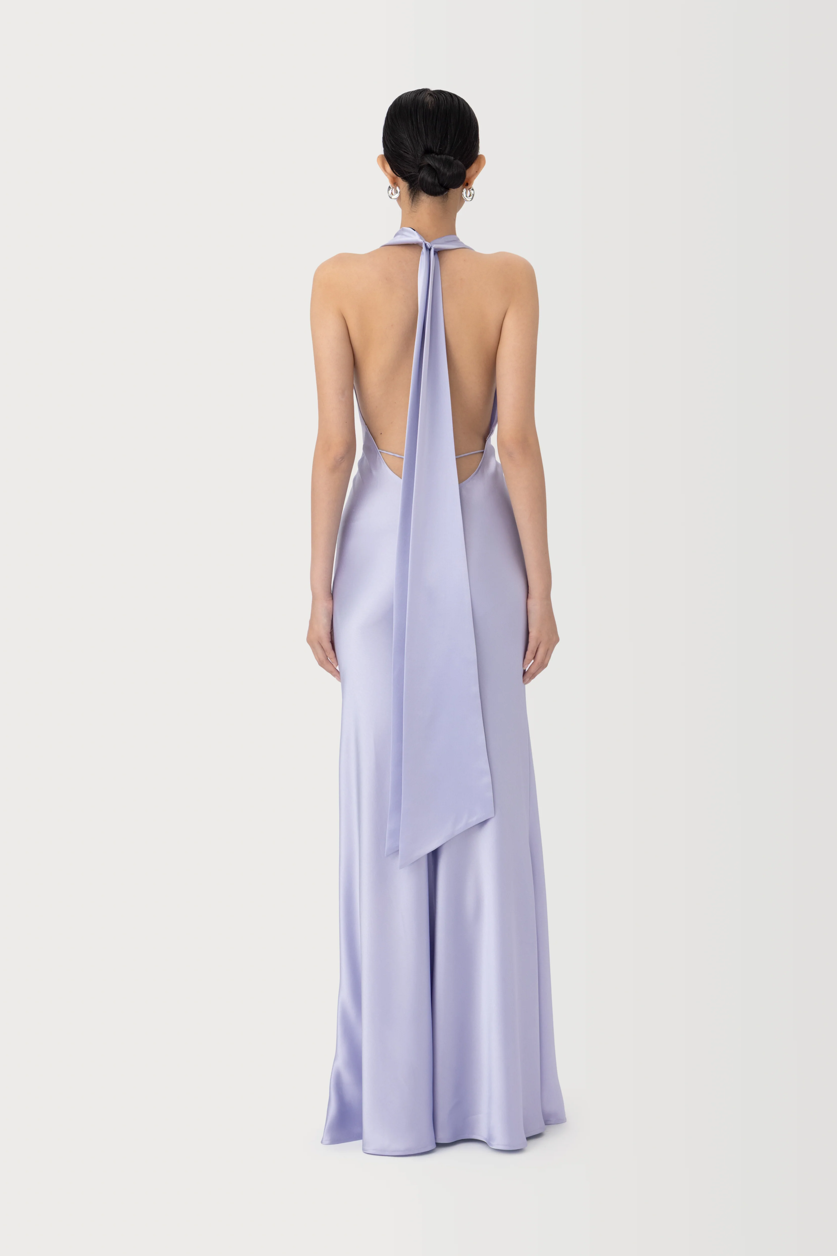 Pearl Satin Gown - Image 3