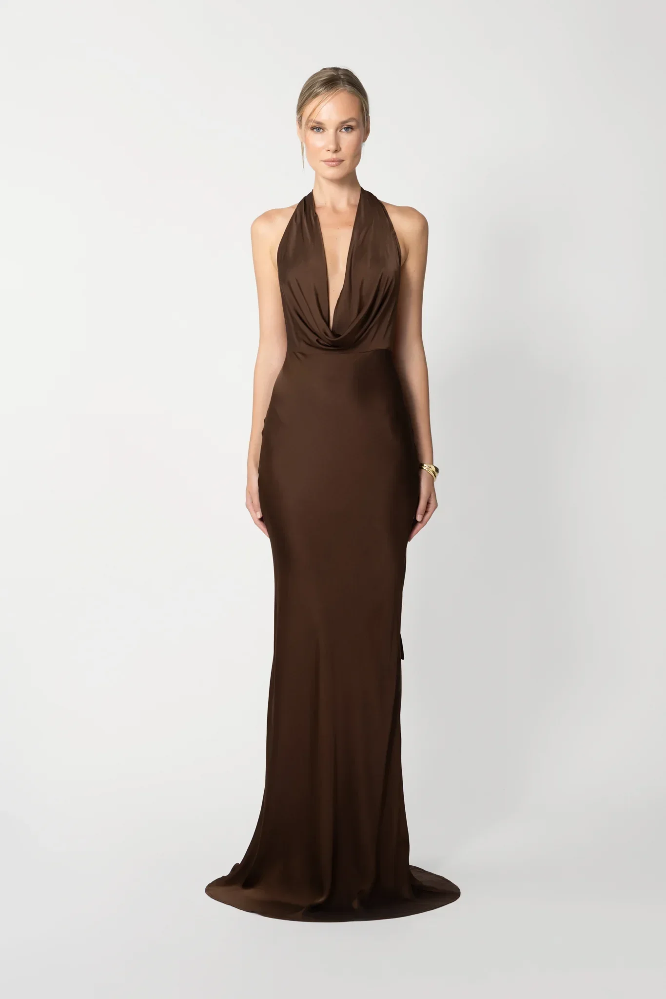 Pearl Charmeuse Satin Gown - Image 4