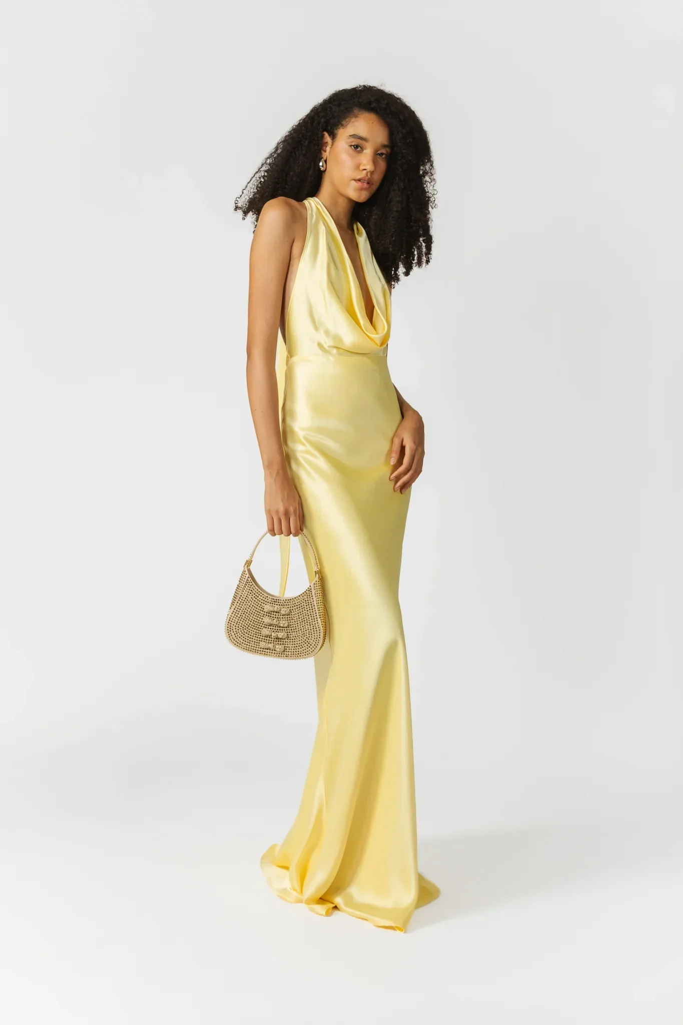 Pearl Satin Gown - Image 4