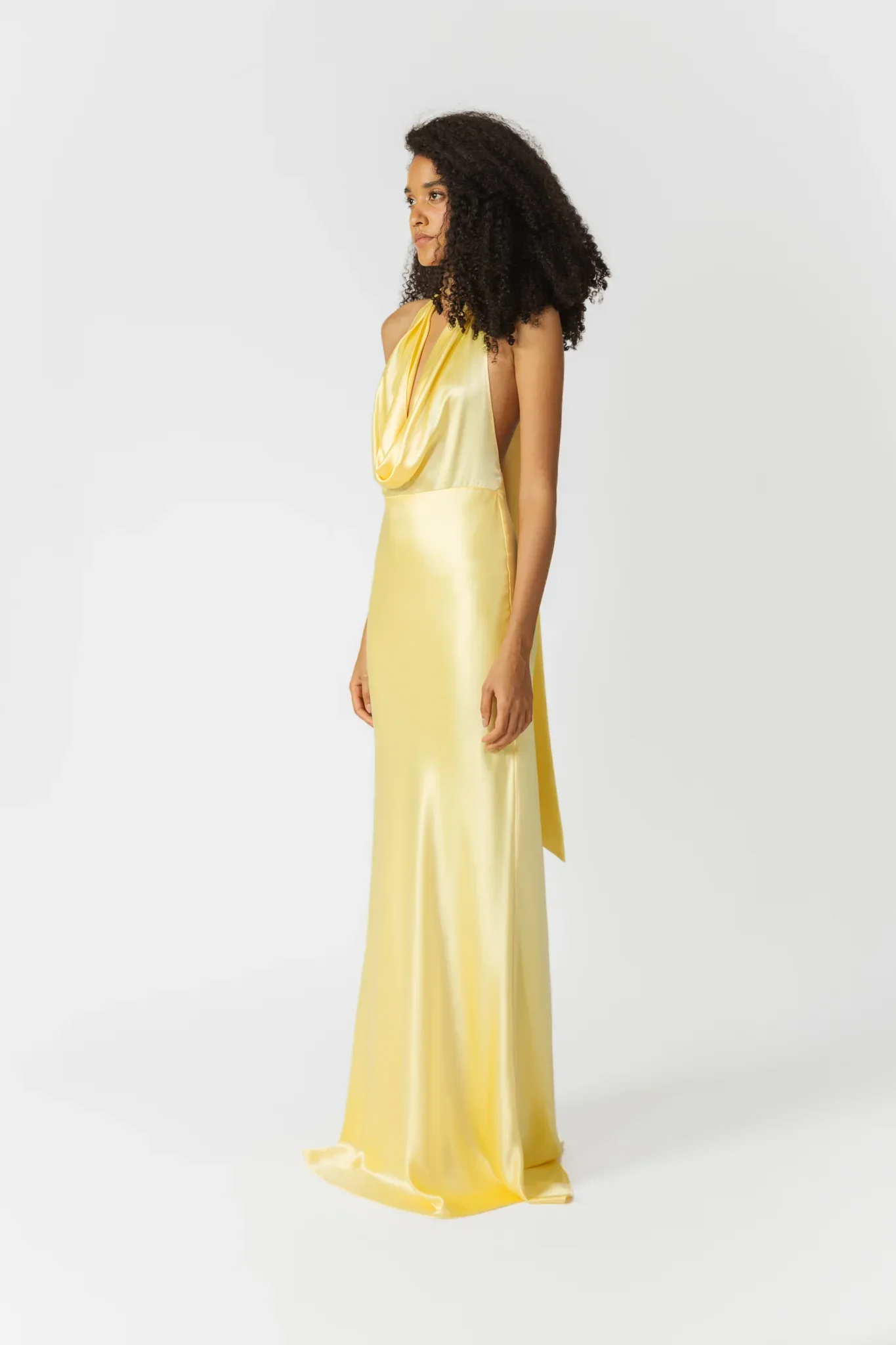 Pearl Satin Gown - Image 5