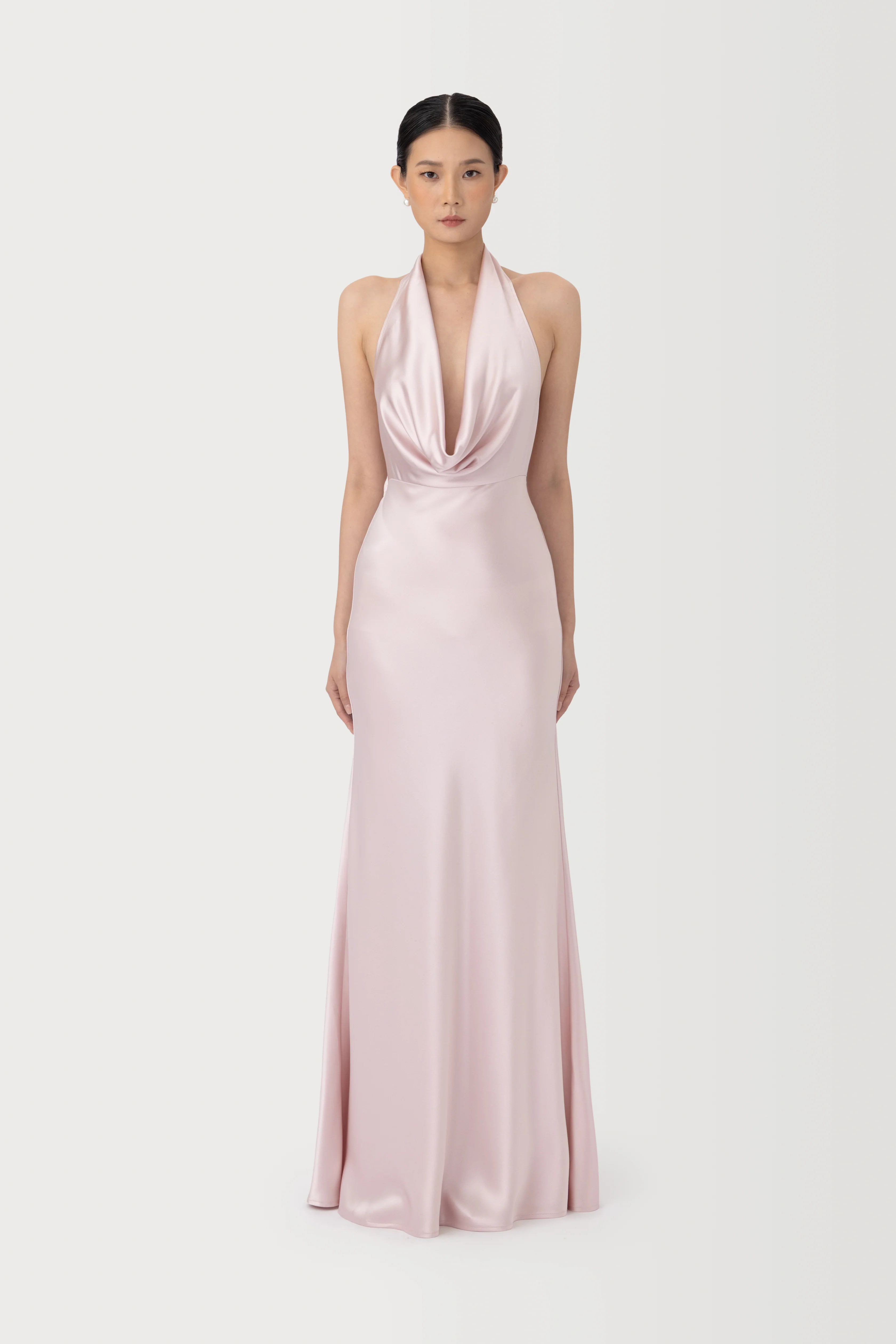Pearl Satin Gown - Image 4