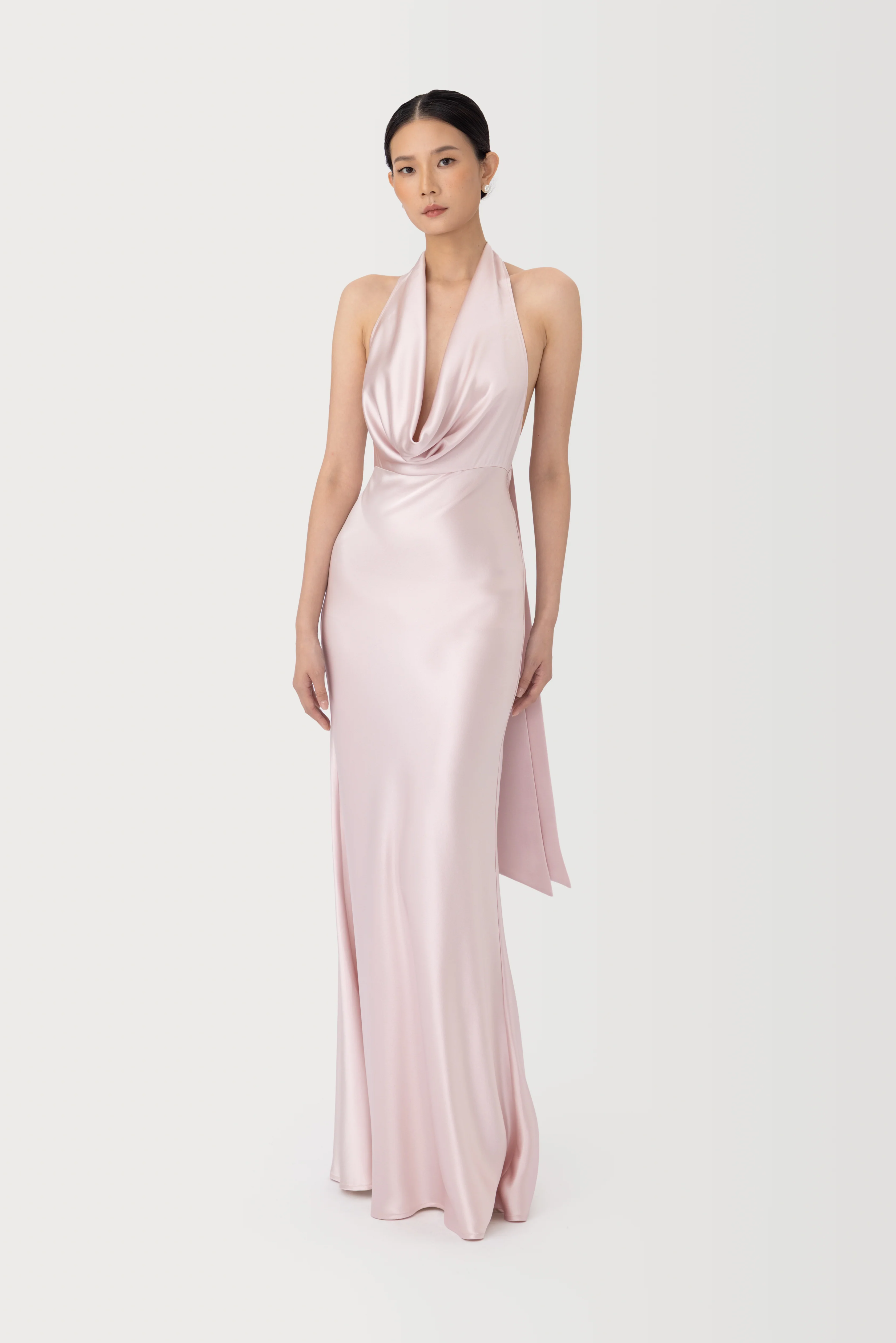 Pearl Satin Gown - Image 5