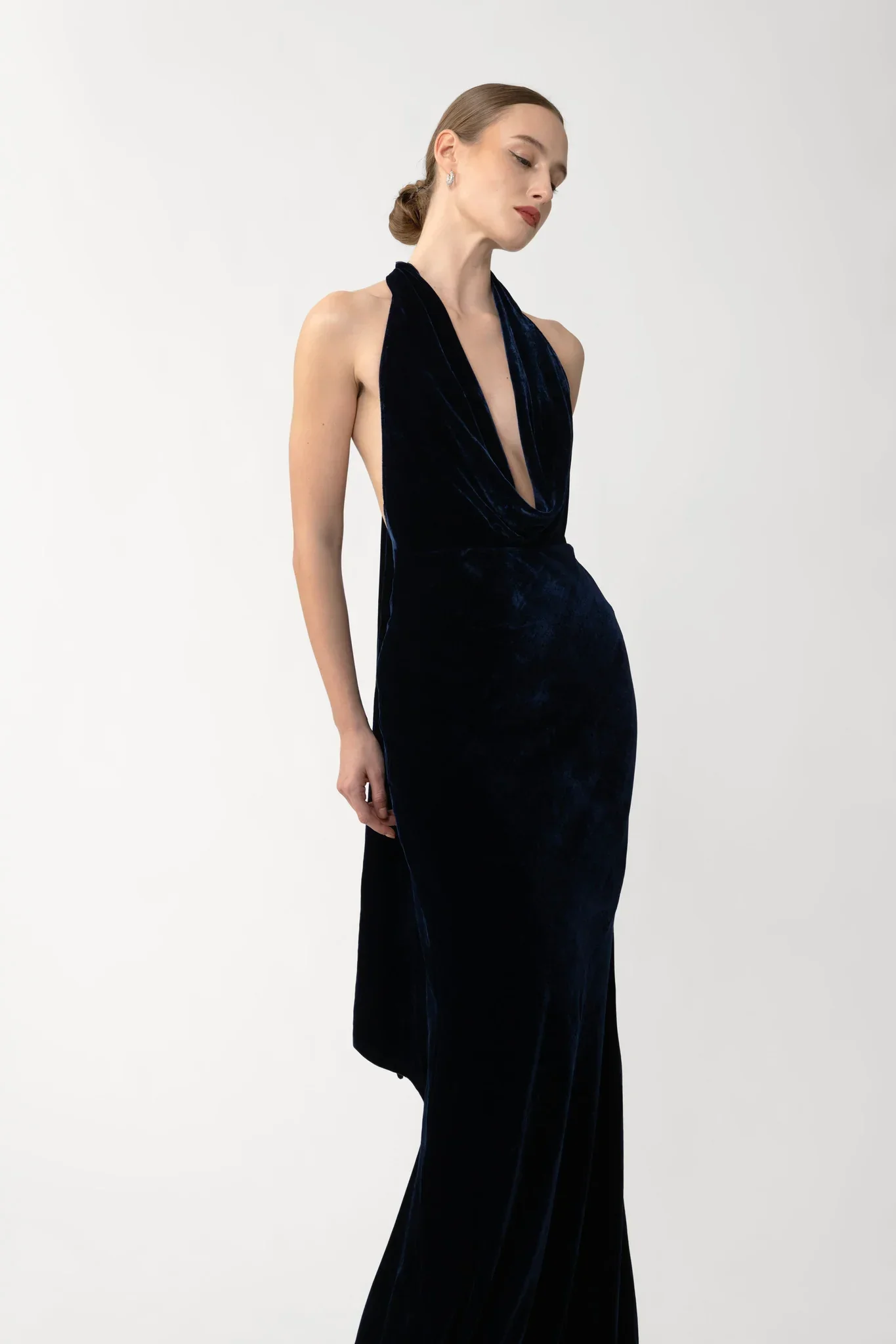 Pearl Velvet Gown - Image 4