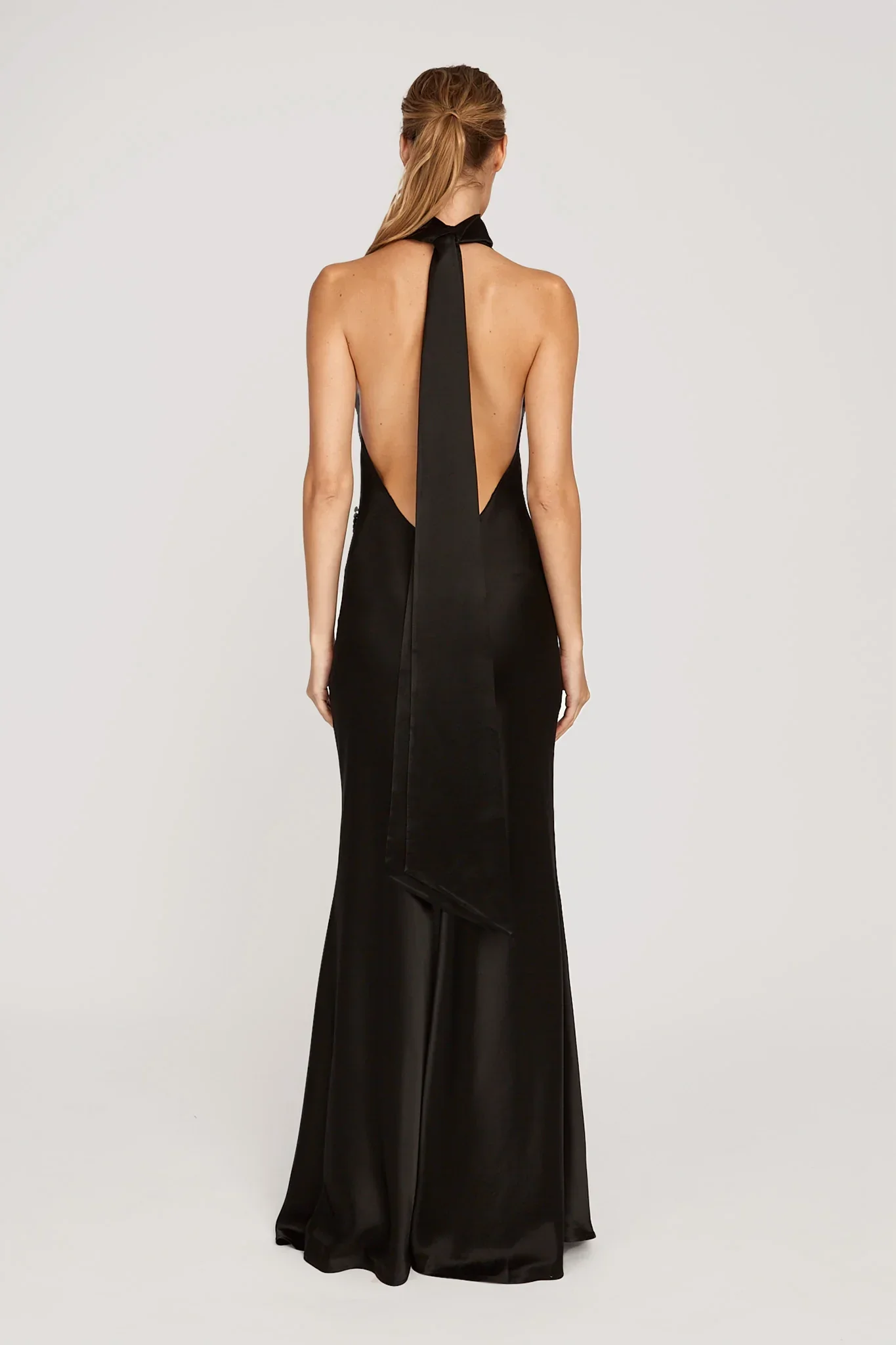 Penelope Backless Satin Gown - Image 6