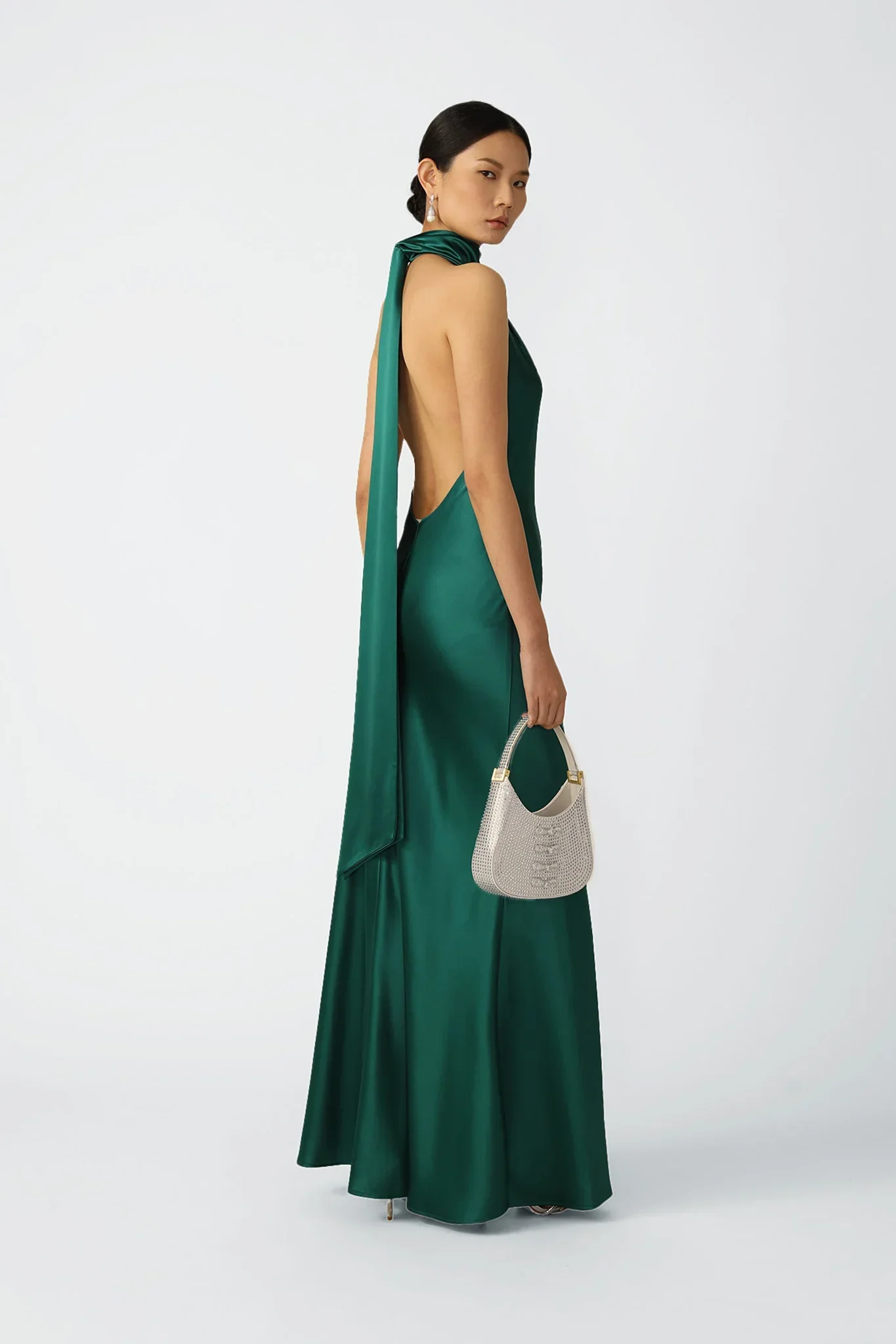 Penelope Backless Satin Gown - Image 4