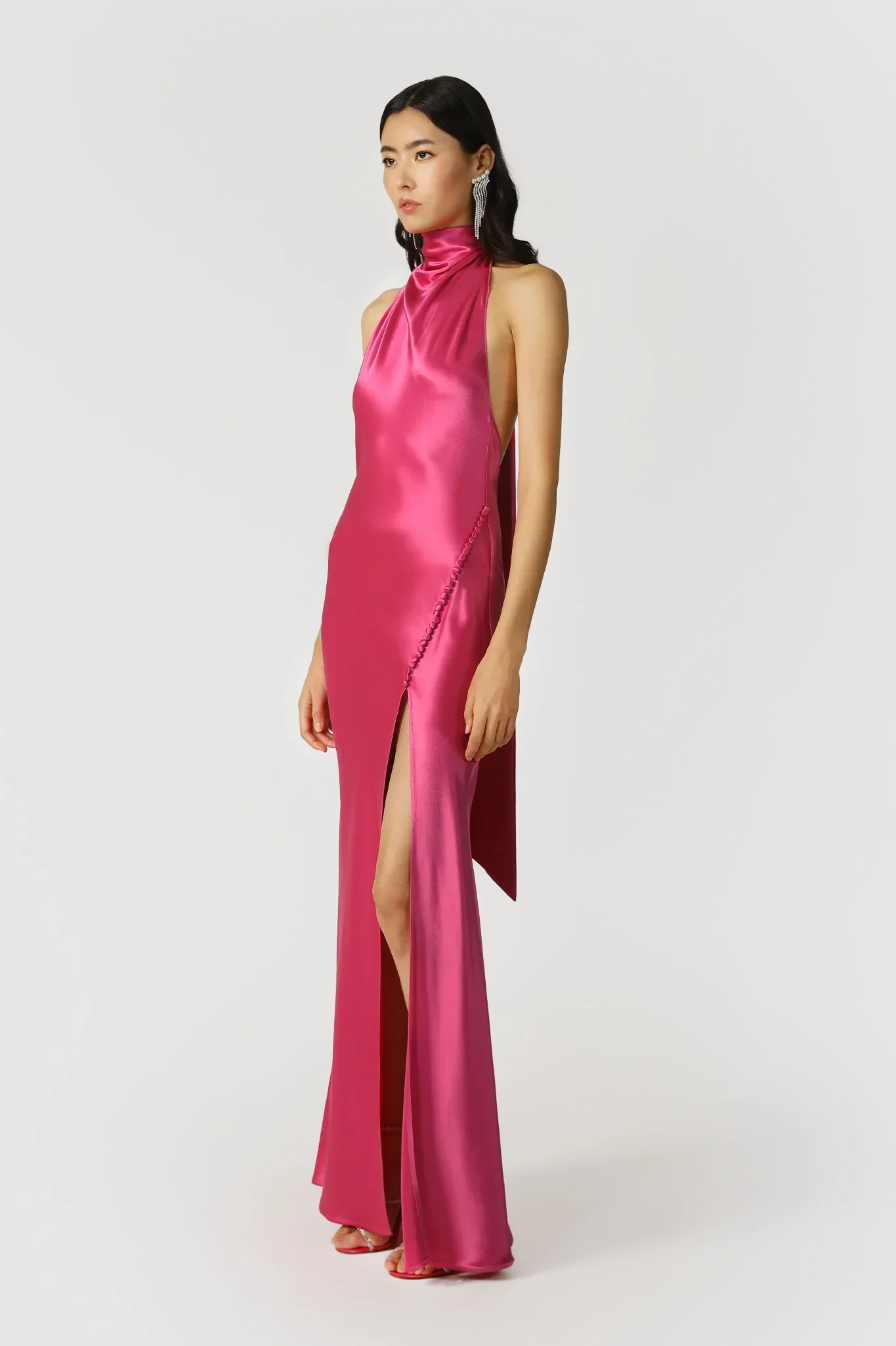 Penelope Backless Satin Gown - Image 3