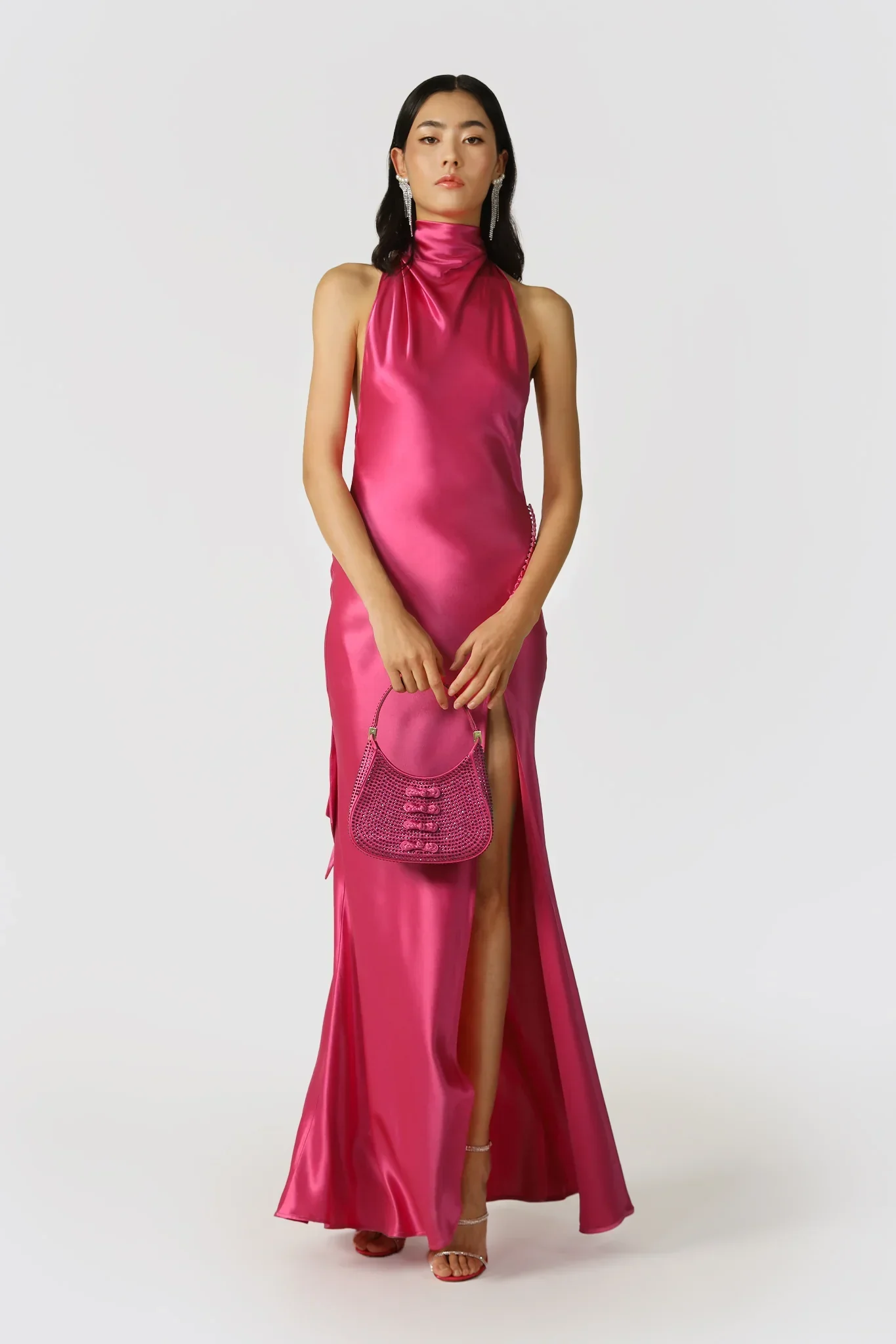 Penelope Backless Satin Gown - Image 5