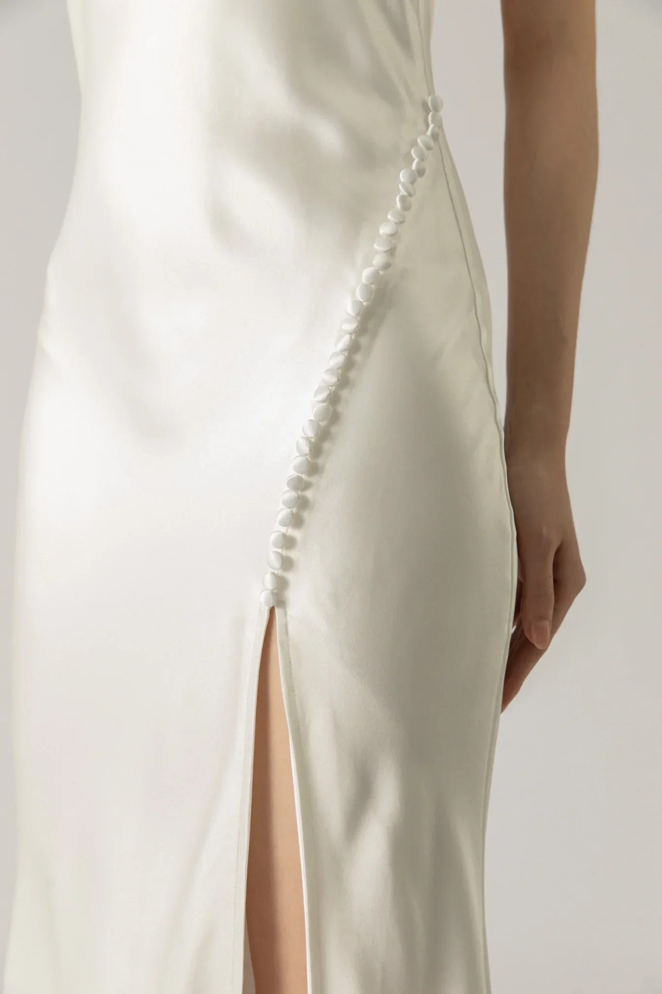Penelope Backless Satin Gown - Image 5