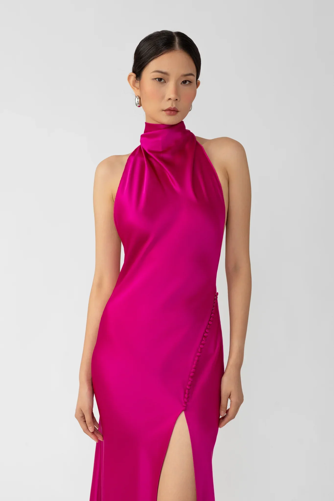Penelope Backless Satin Gown - Image 4