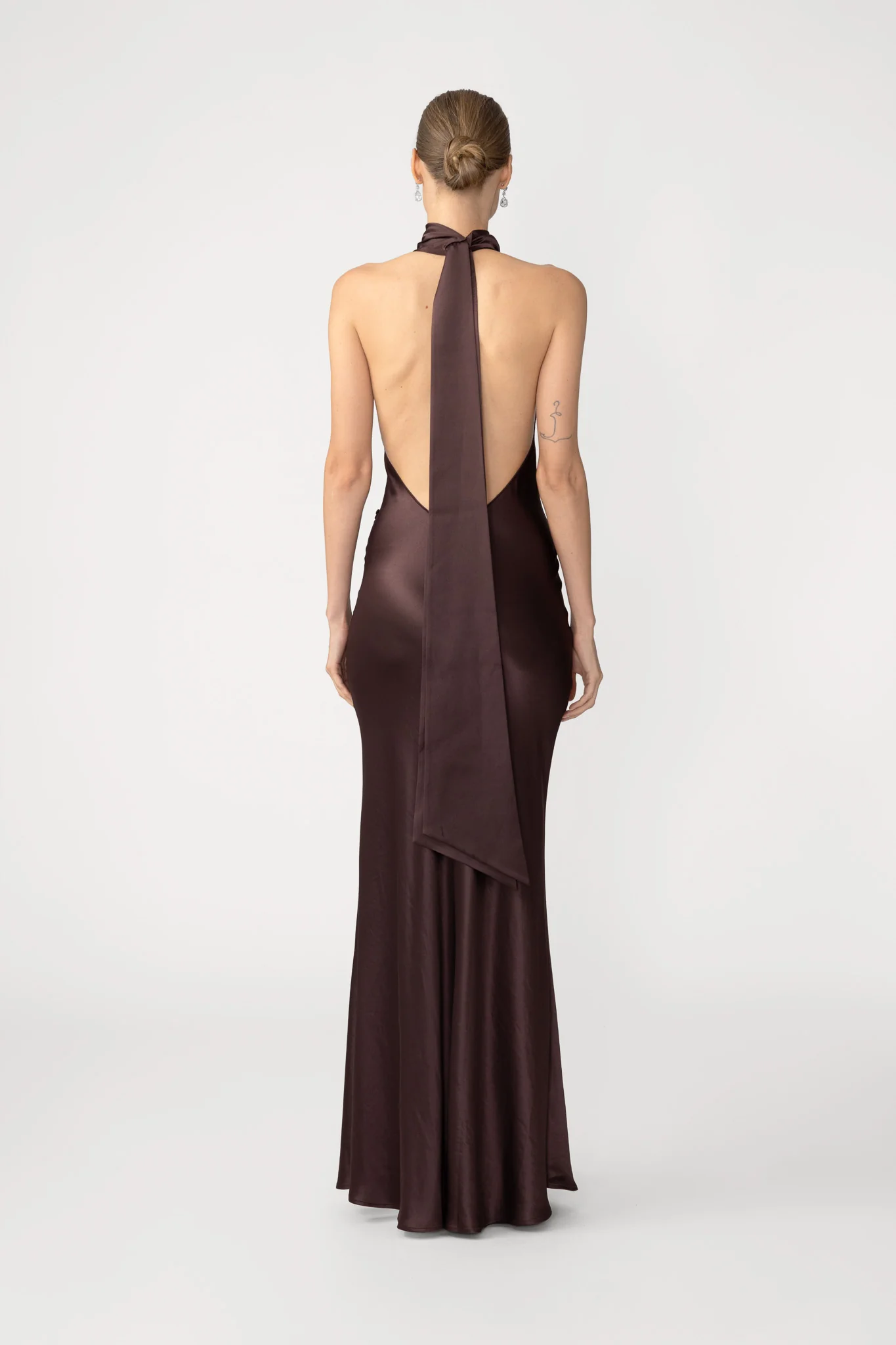 Penelope Backless Satin Gown - Image 3