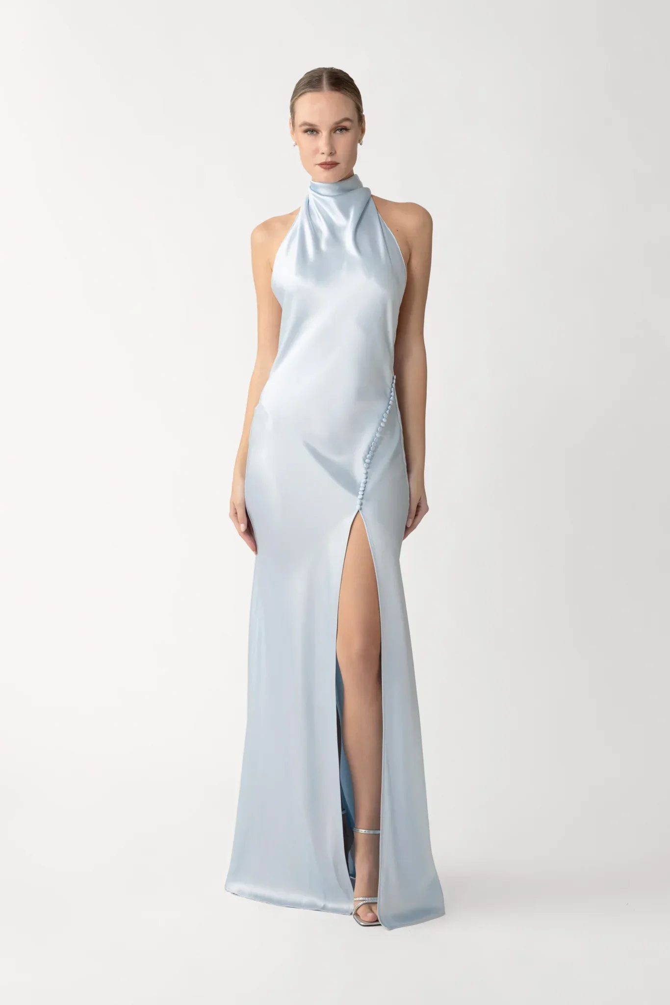 Penelope Backless Satin Gown - Image 3