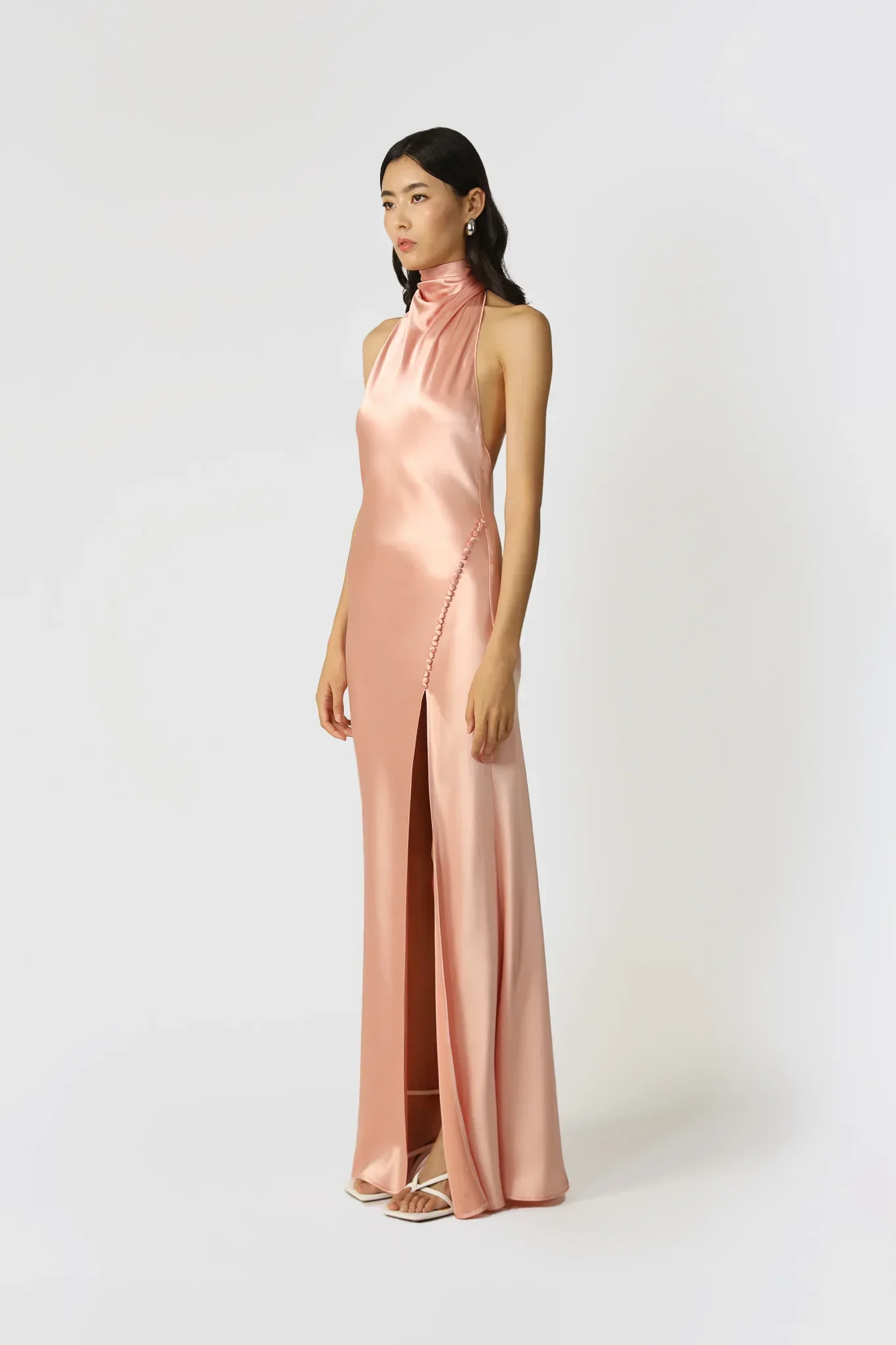 Penelope Backless Satin Gown - Image 3