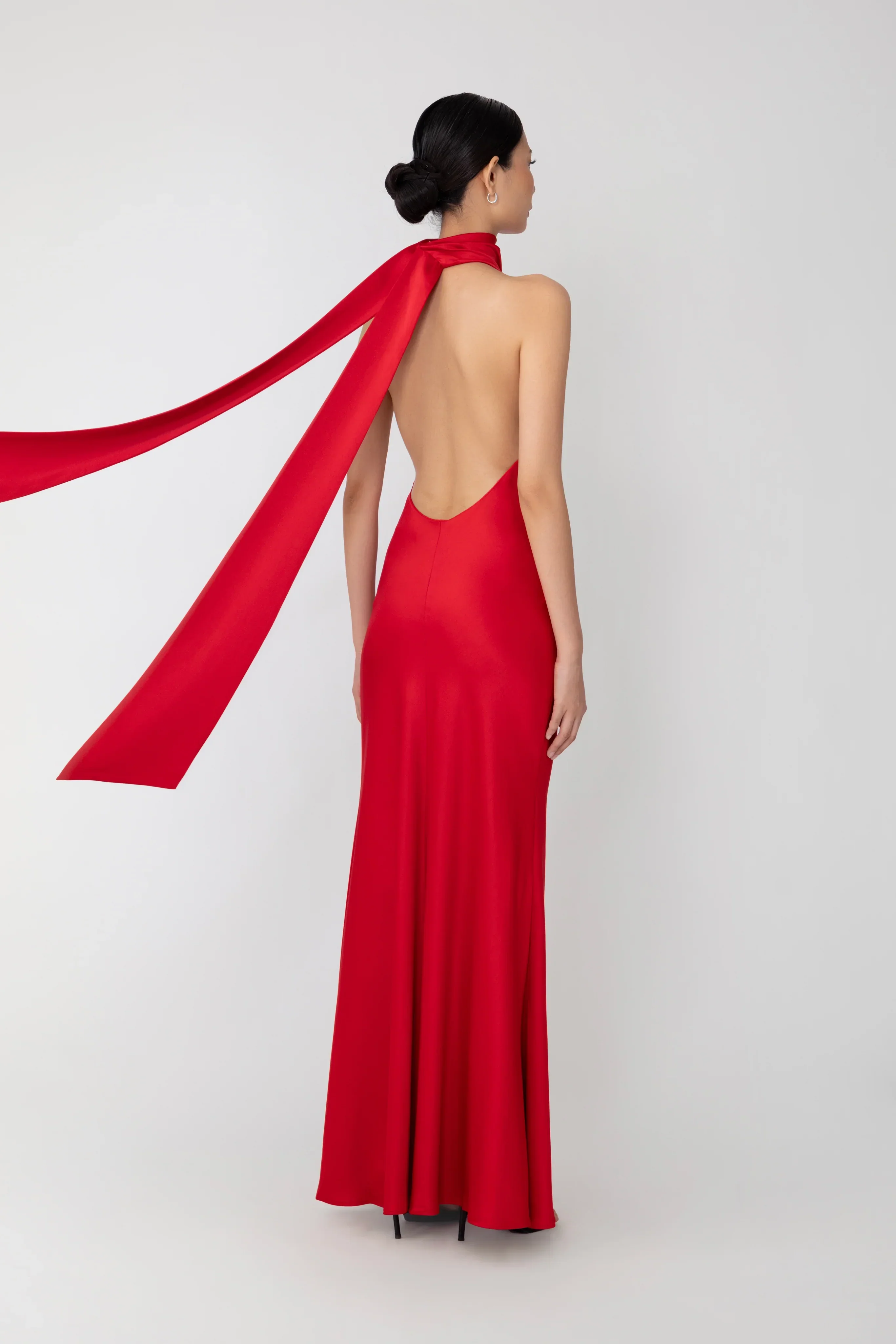Penelope Backless Satin Gown - Image 3