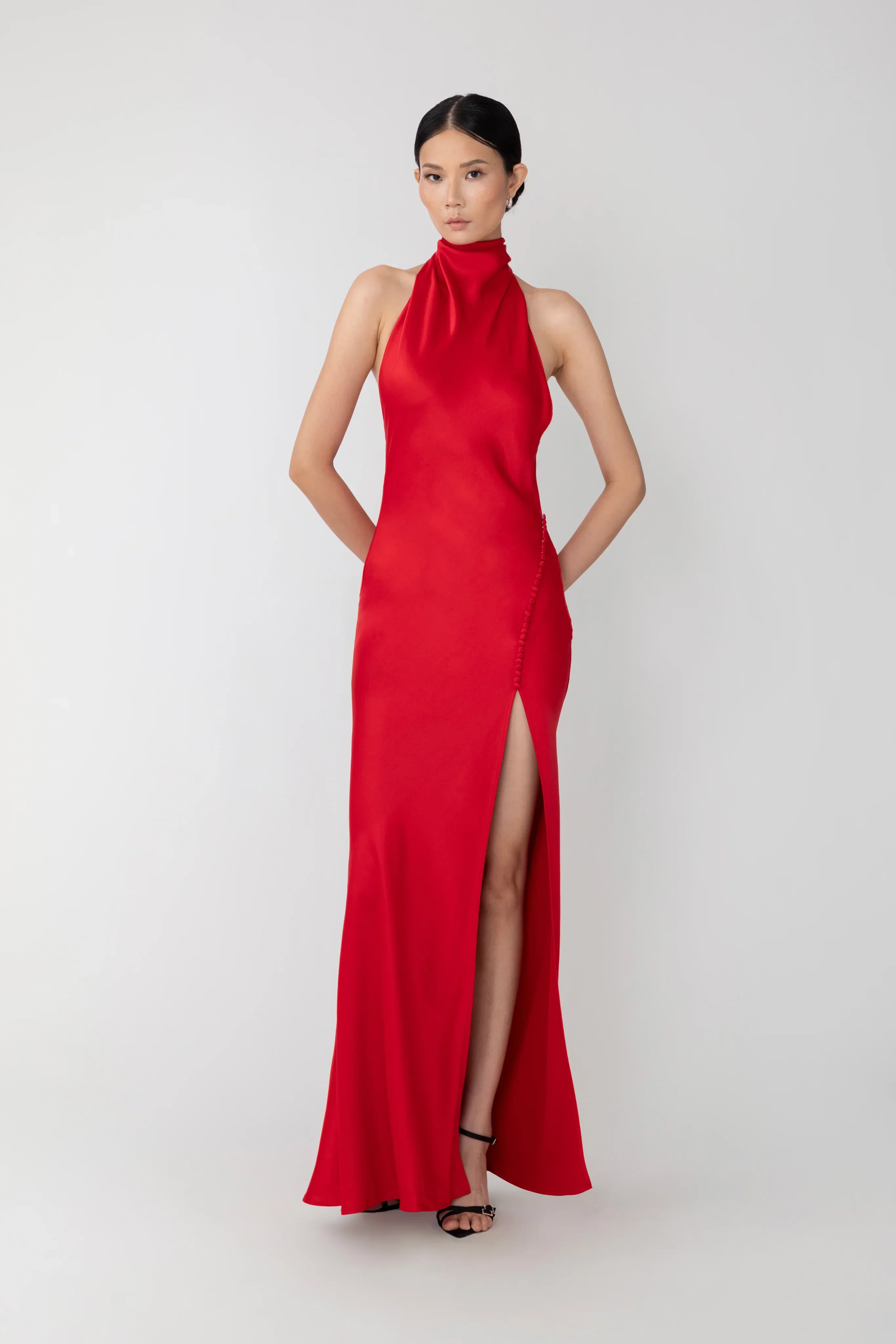 Penelope Backless Satin Gown - Image 4