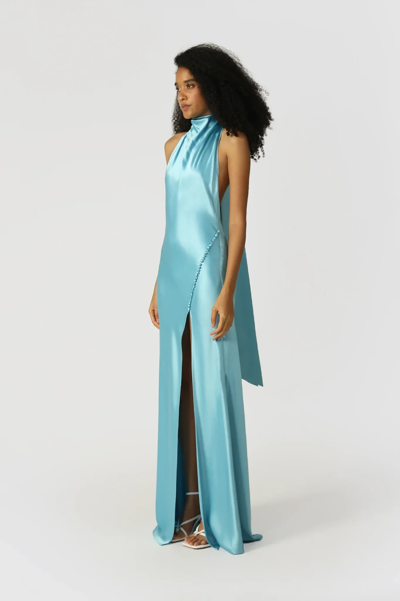 Penelope Backless Satin Gown - Image 3